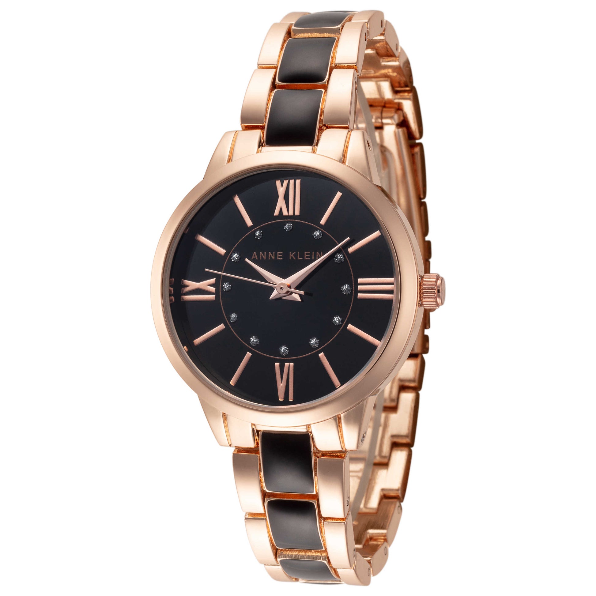 Front view of Anne Klein Fashion Women's Quartz Watch AK-3666BKRG