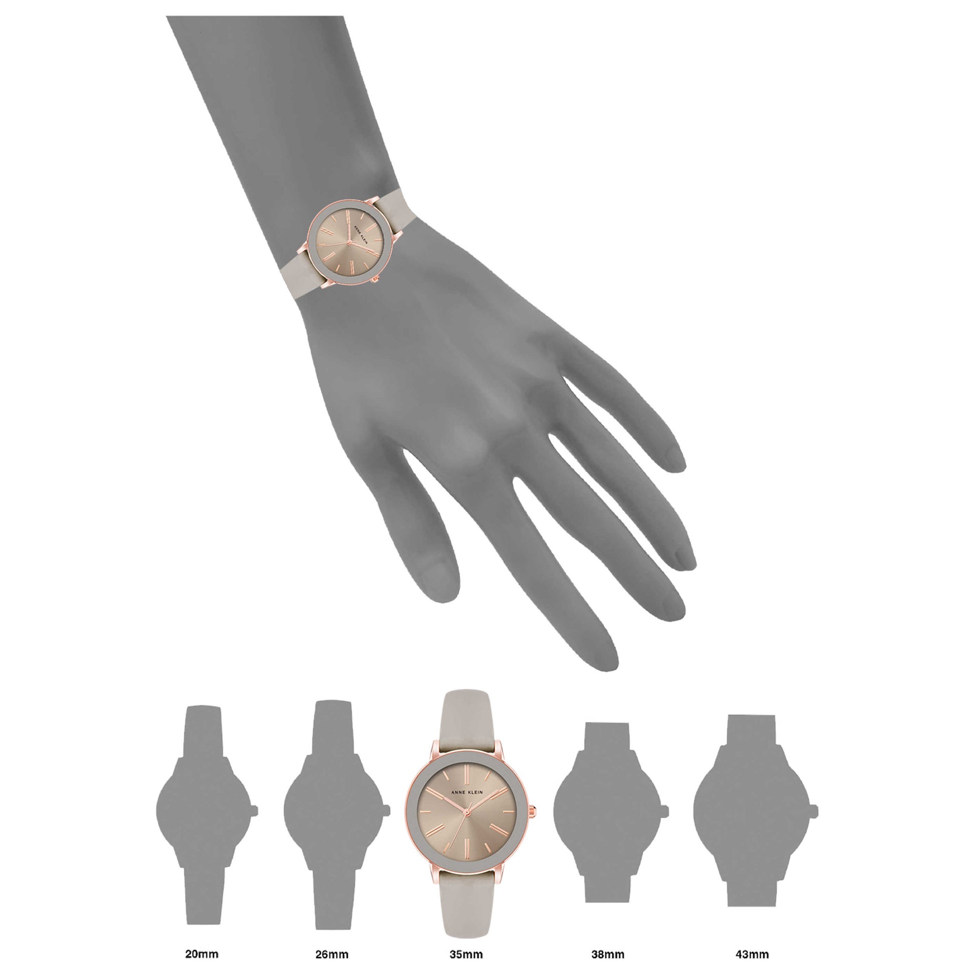 Anne Klein Classic Women's Quartz Watch AK-3818RGTP - Image #6