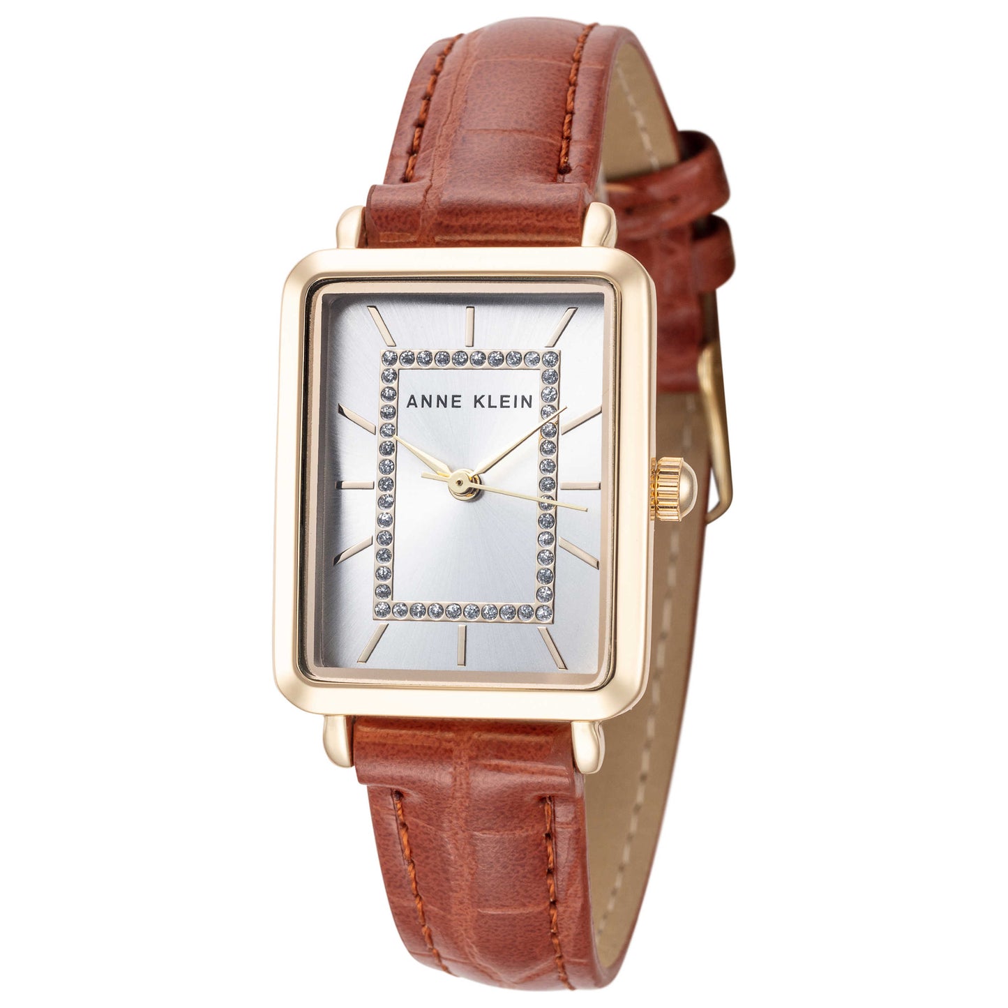 Front view of Anne Klein Glitter Accent Women's Quartz Watch AK-3820GPHY