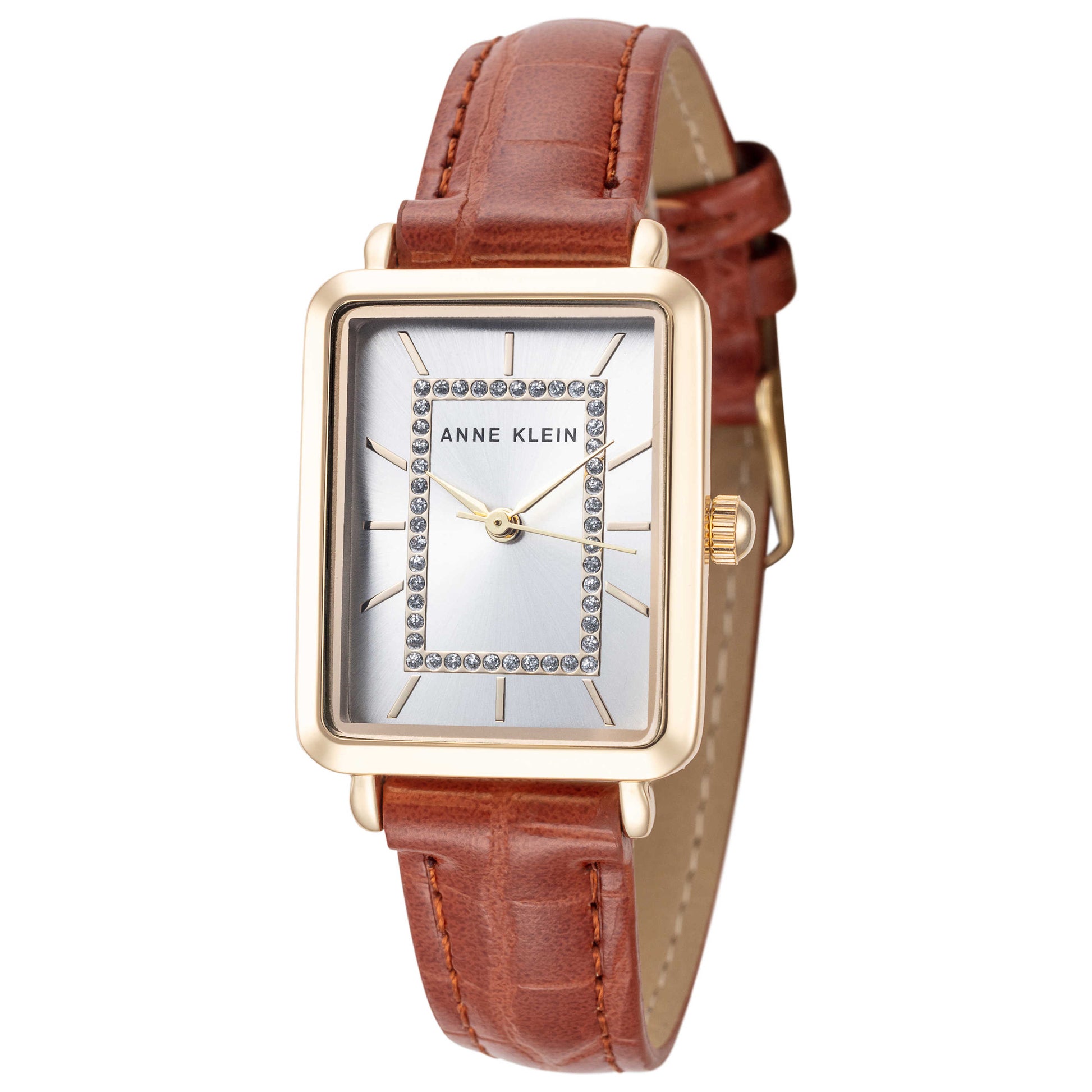 Front view of Anne Klein Glitter Accent Women's Quartz Watch AK-3820GPHY