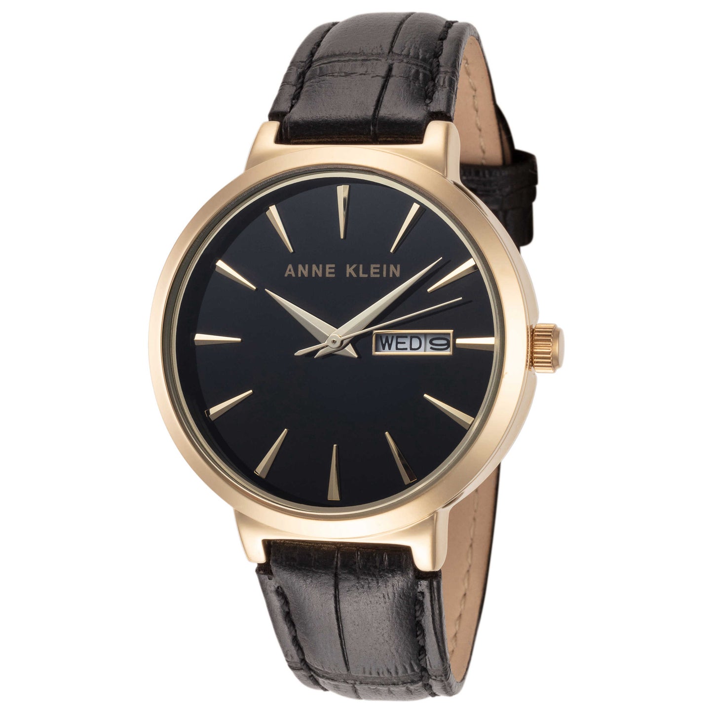 Front view of Anne Klein Fashion Women's Quartz Watch AK-3824BKBK