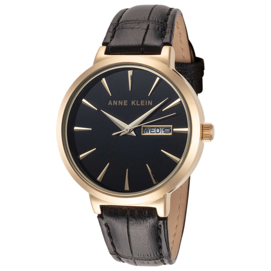Front view of Anne Klein Fashion Women's Quartz Watch AK-3824BKBK