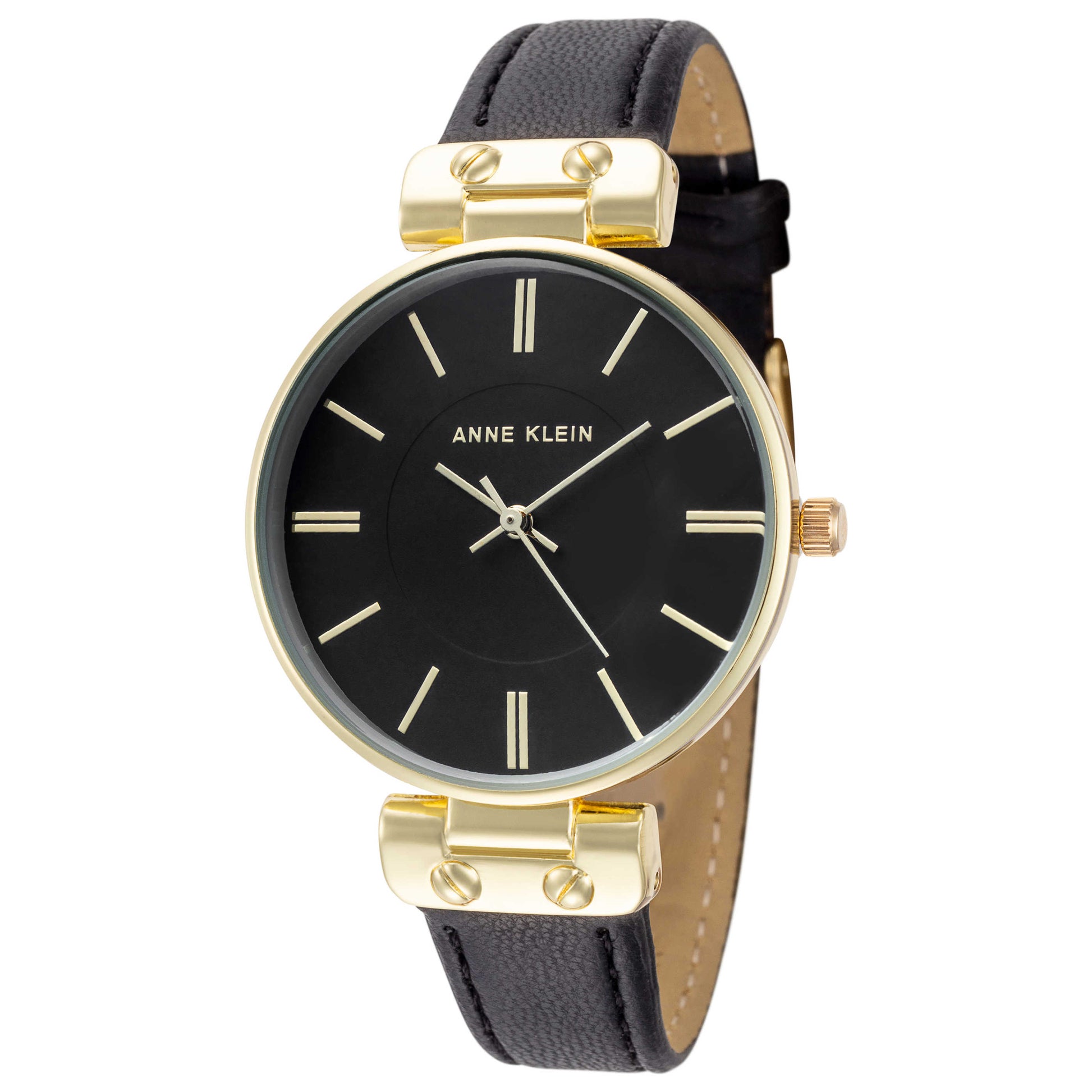 Front view of Anne Klein Fashion Women's Quartz Watch AK-3842GPBK