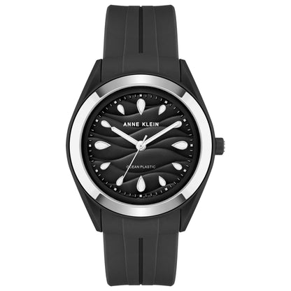 Front view of Anne Klein Women's Solar AK-3913SVBK