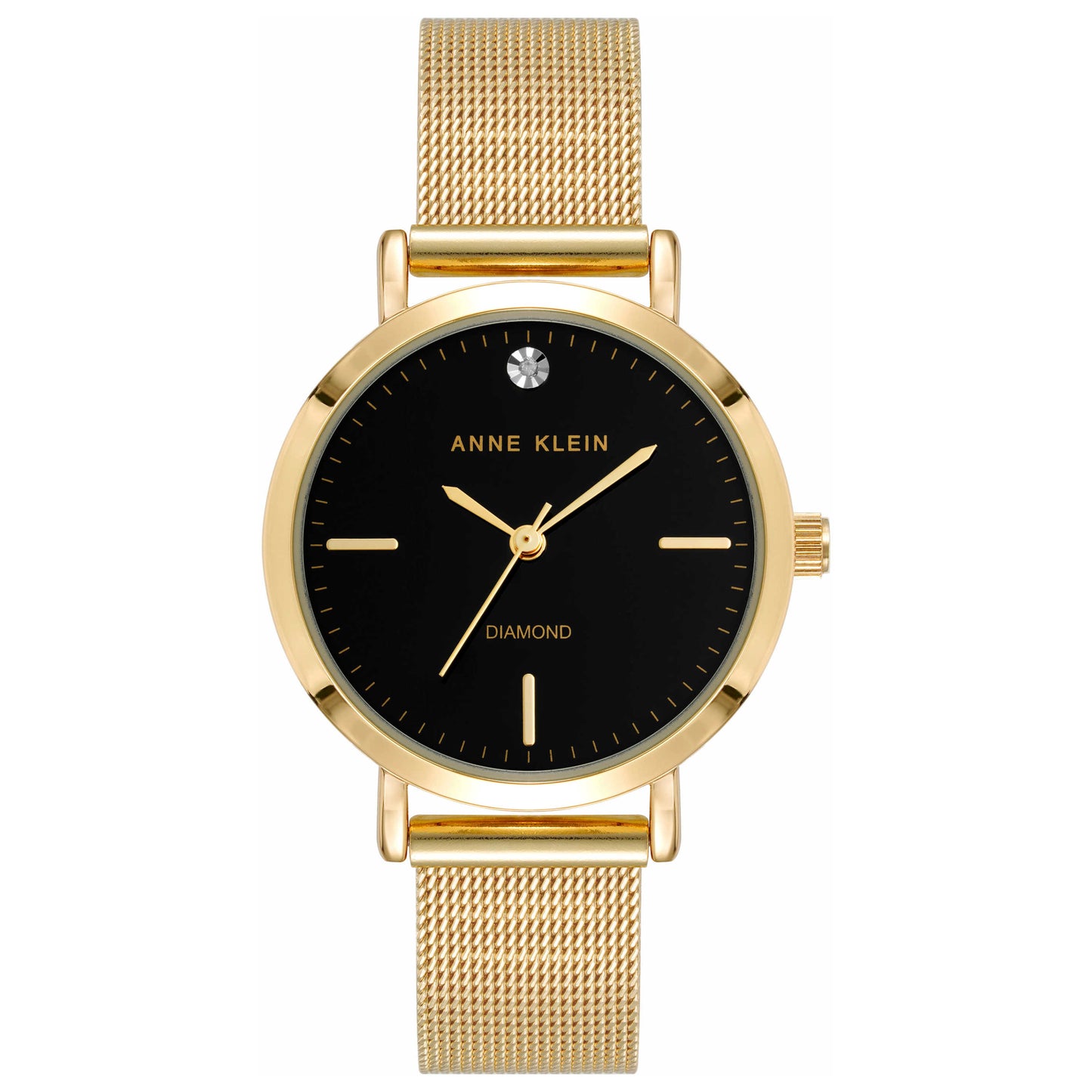 Front view of Anne Klein Women's Quartz AK-5078BKGB