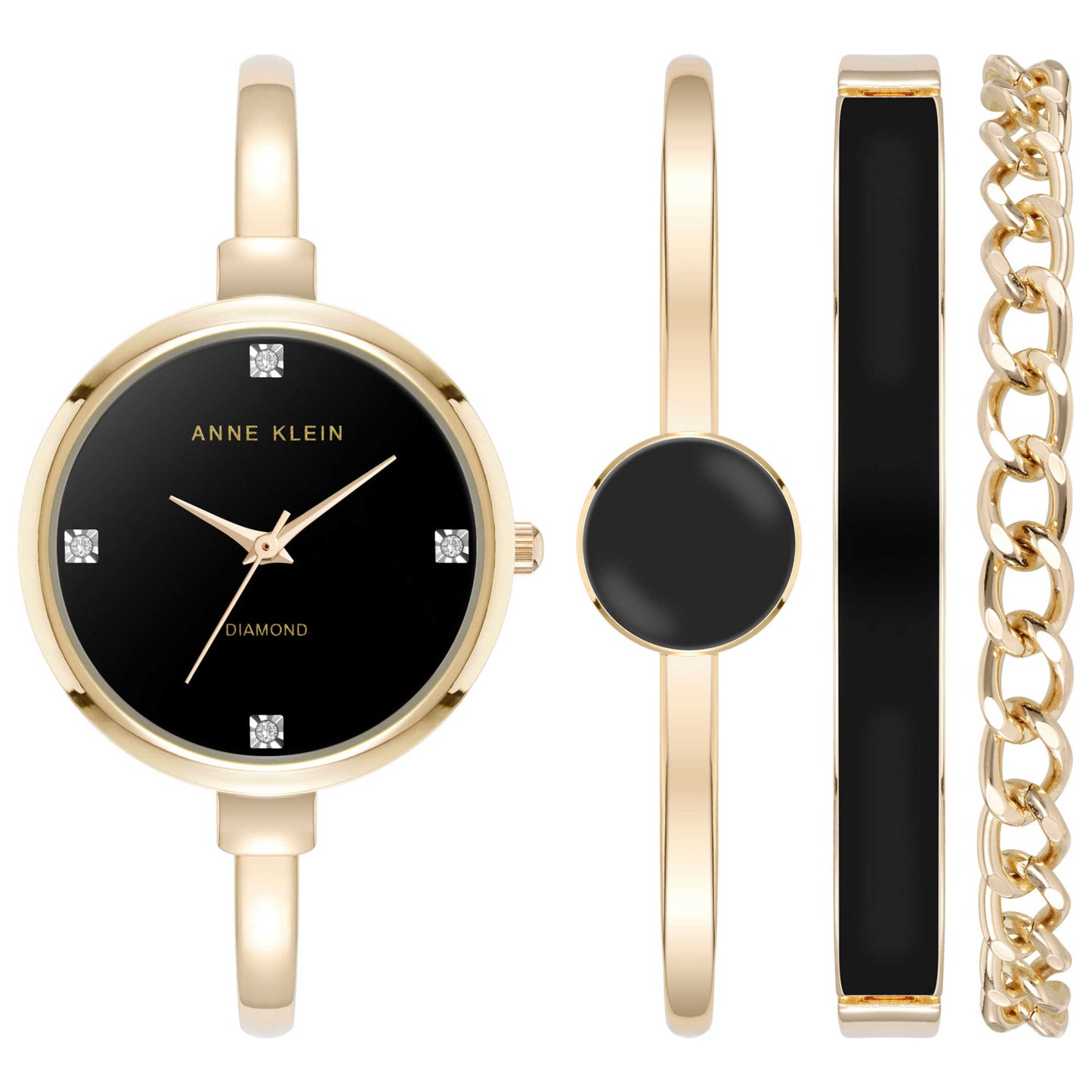 Front view of Anne Klein Women's Quartz AK-5142BKST