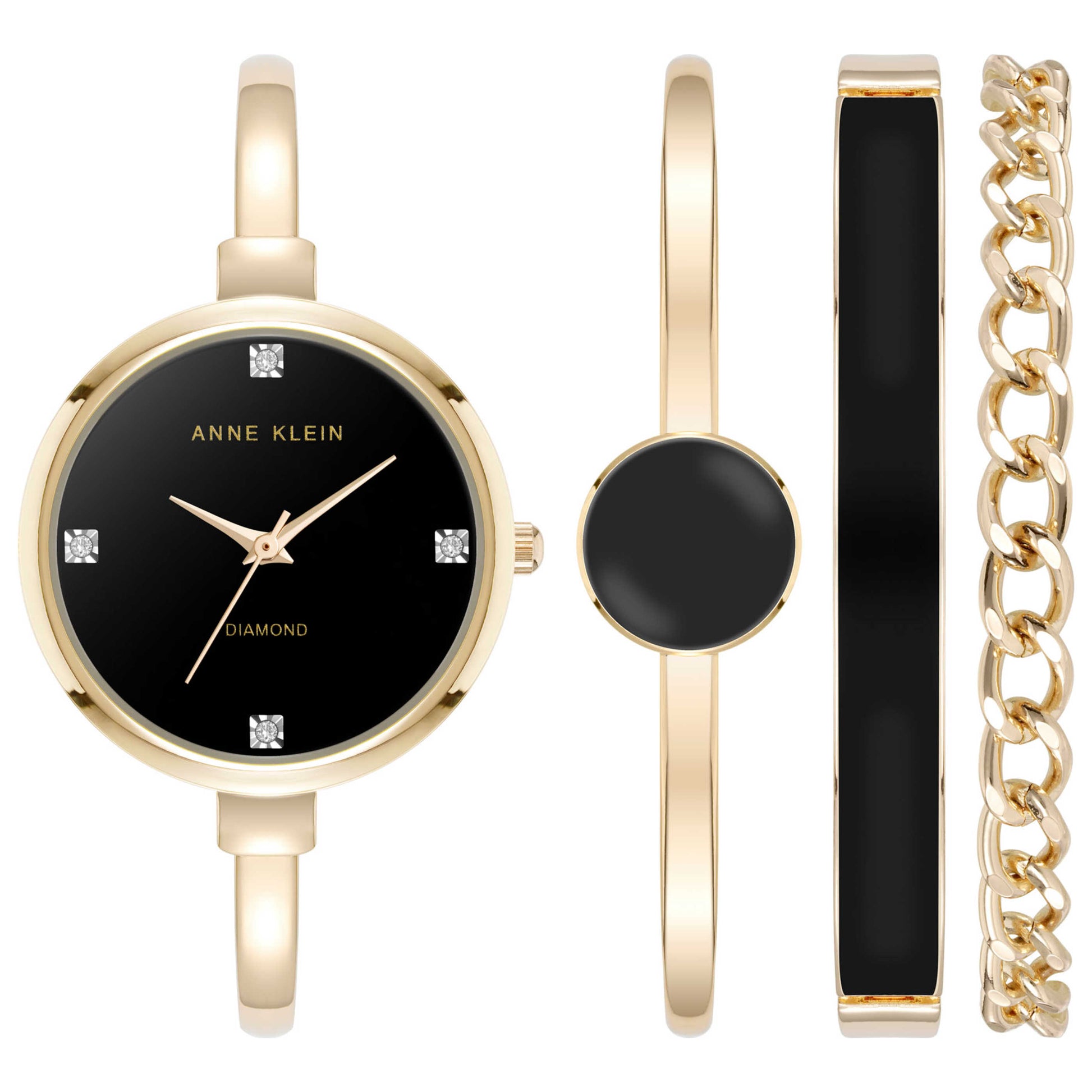 Front view of Anne Klein Women's Quartz AK-5142BKST