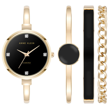 Front view of Anne Klein Women's Quartz AK-5142BKST