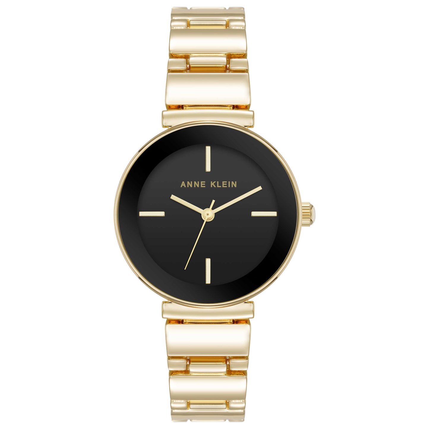 Front view of Anne Klein Women's Quartz AK-5194BKGB