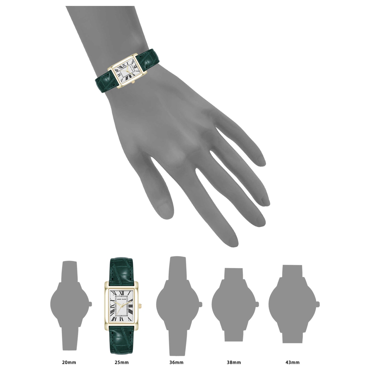 Anne Klein Classic Women's Quartz Watch AK-5218GPGN - Image #6