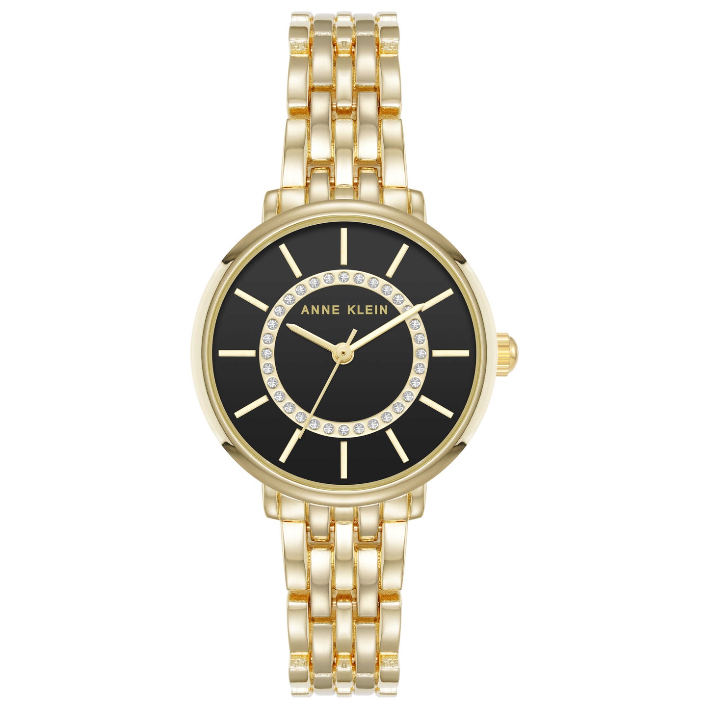 Front view of Anne Klein Women's Quartz AK-5306BKGB
