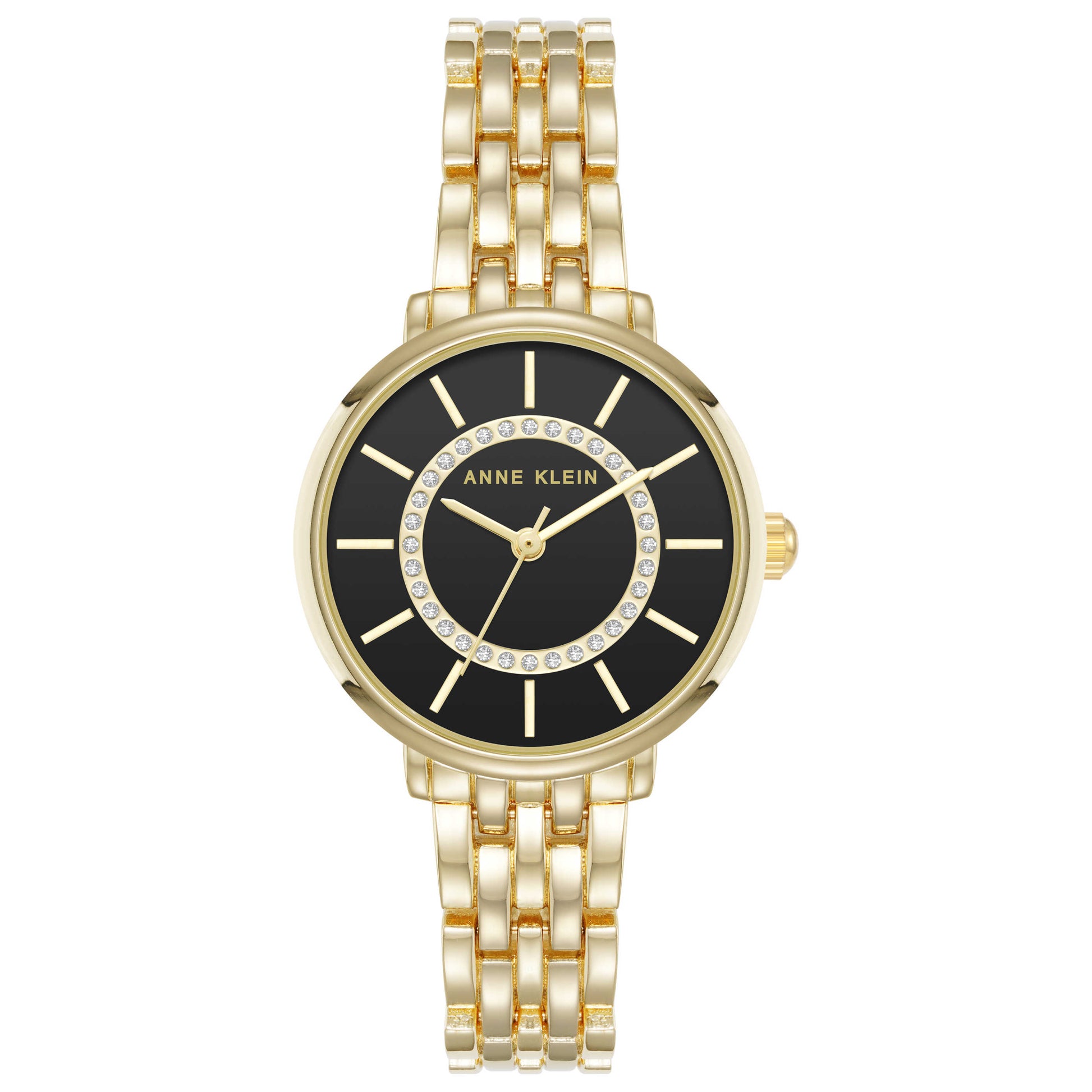 Front view of Anne Klein Women's Quartz AK-5306BKGB