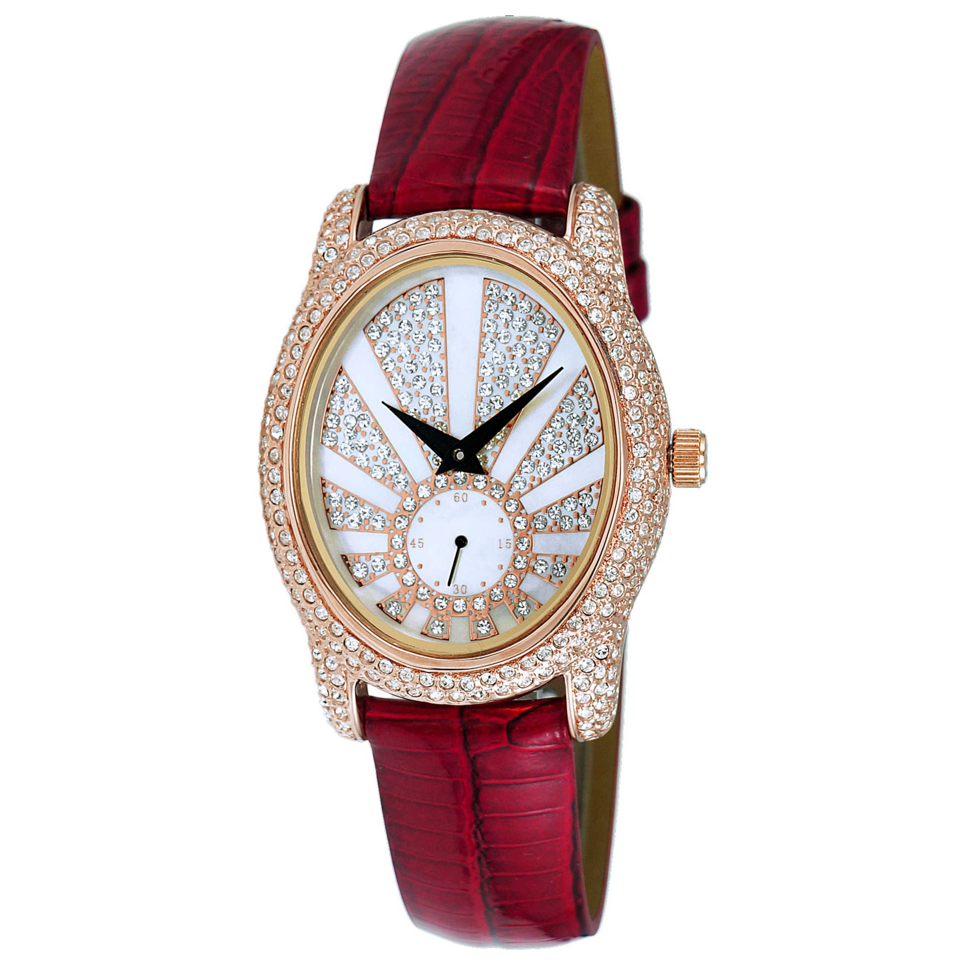 Front view of Adee Kaye Women's Quartz Watch AK2003-LRG