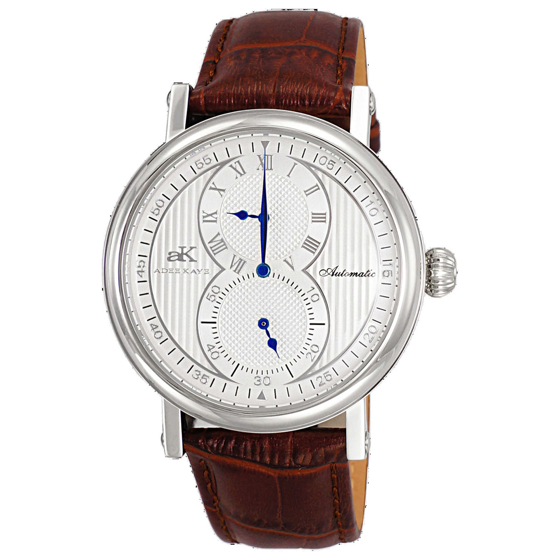 Front view of Adee Kaye Men's Automatic Watch AK5665-MSV