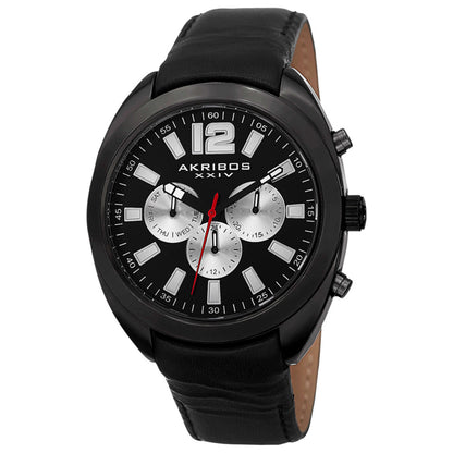 Front view of Akribos Xxiv Classic Men's Quartz Watch AK777BK