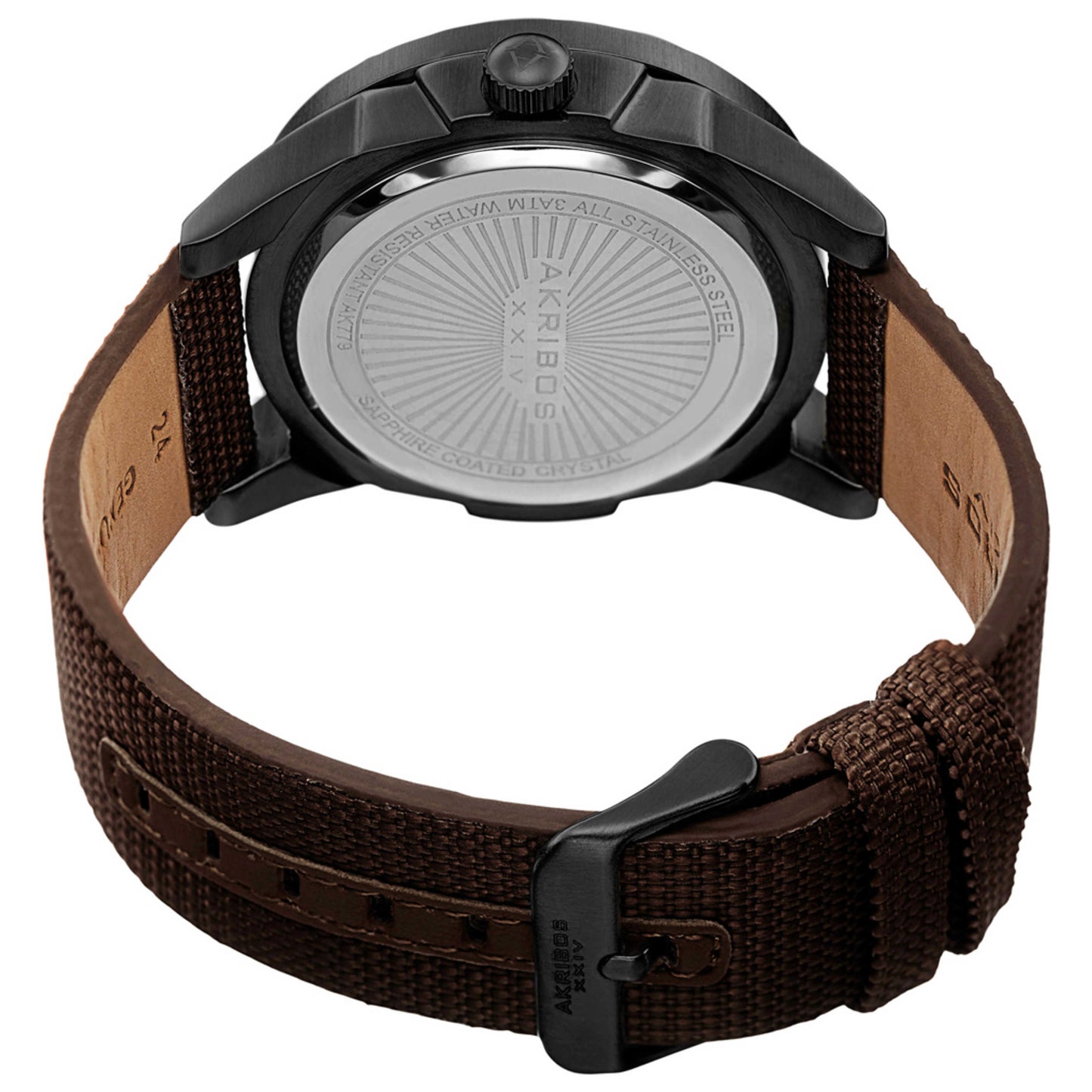 Akribos Xxiv Classic Men's Quartz Watch AK779BKBR - Image #2