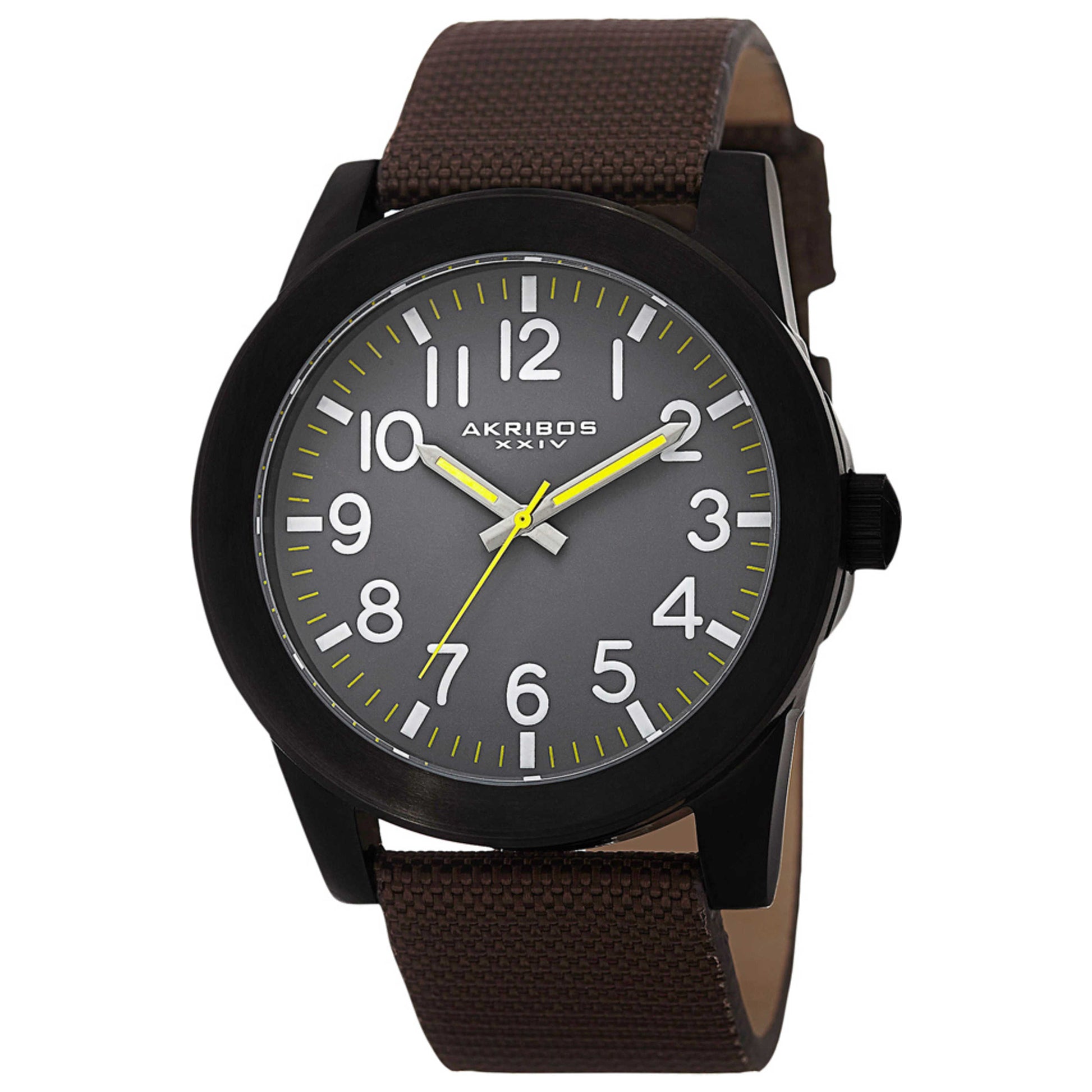 Front view of Akribos Xxiv Classic Men's Quartz Watch AK779BKBR