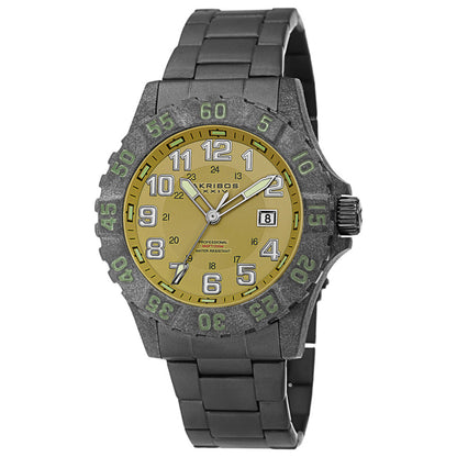 Front view of Akribos Xxiv Men's Quartz Watch AK794BK