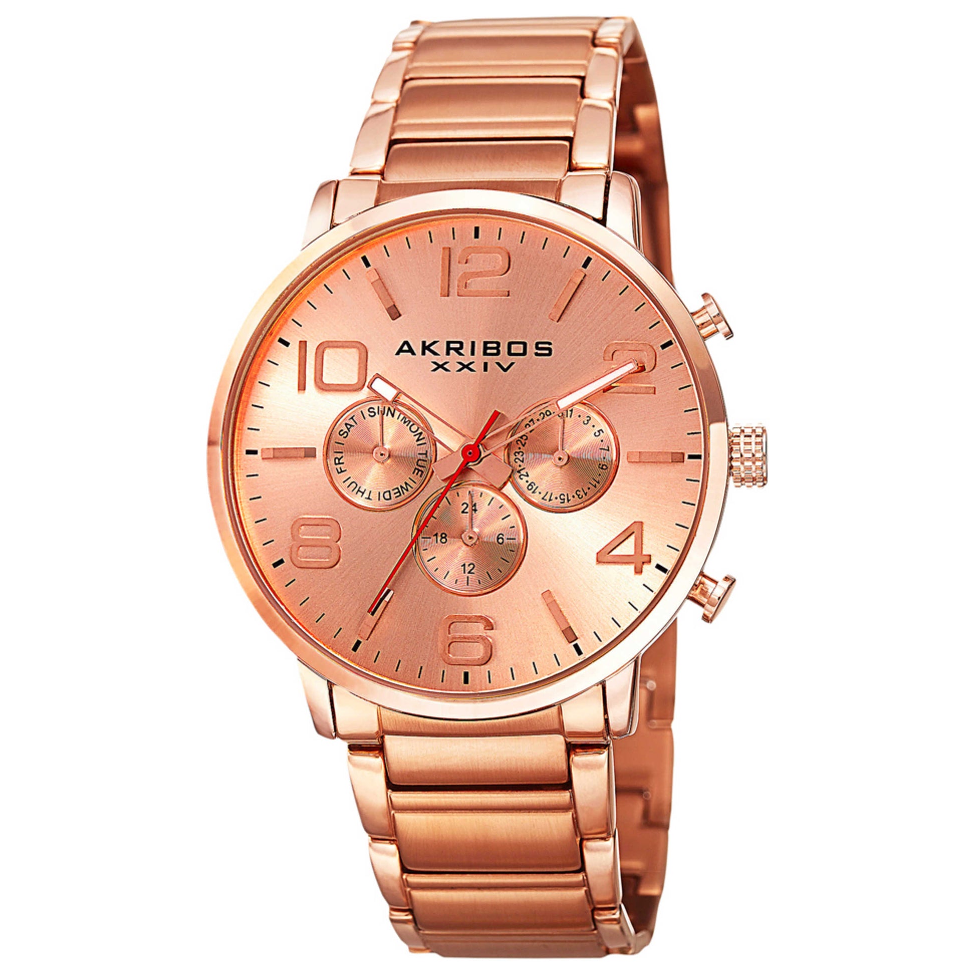 Front view of Akribos Xxiv Men's Quartz Watch AK803RG