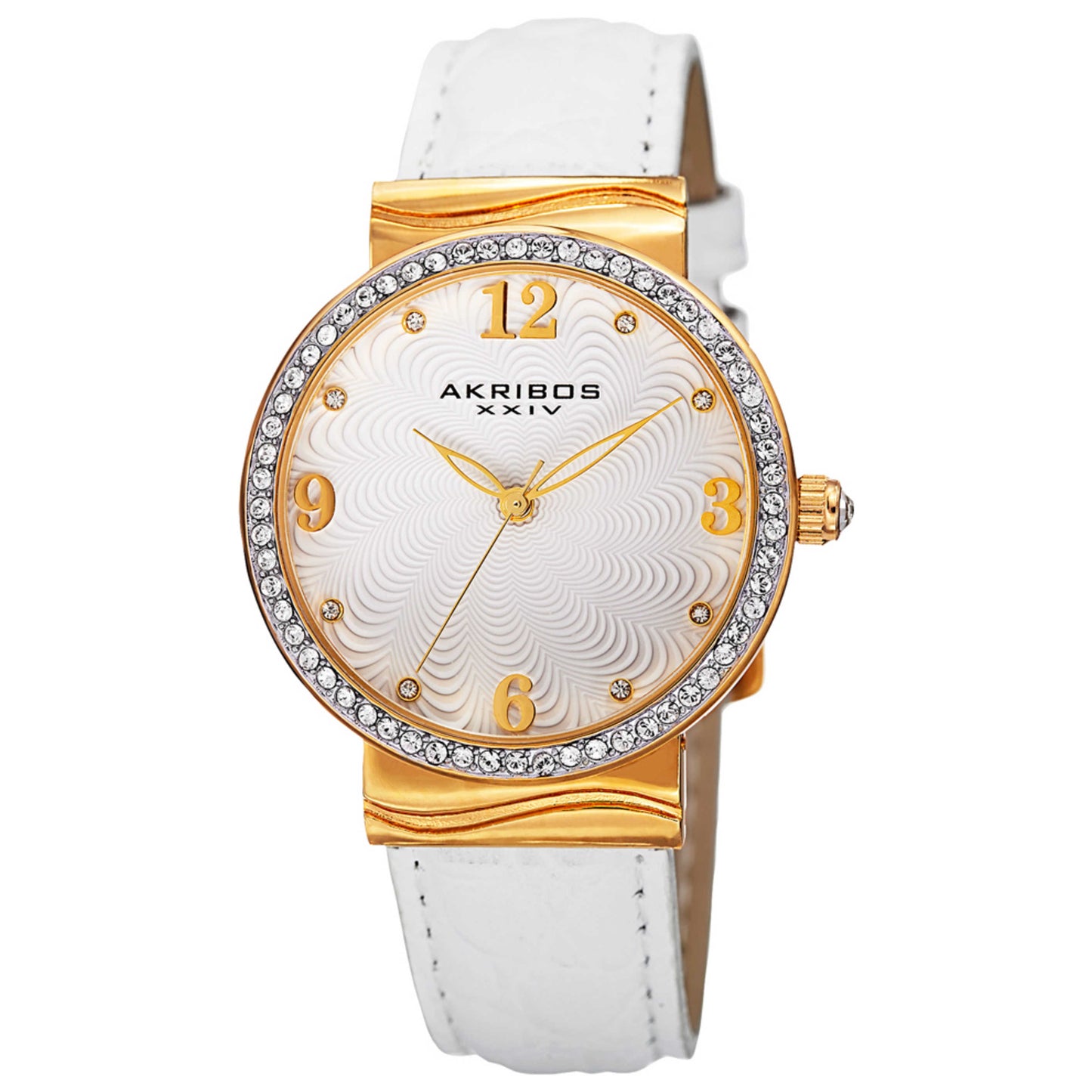 Front view of Akribos Xxiv Women's Quartz Watch AK829WTG