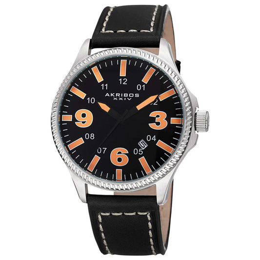 Front view of Akribos Xxiv Men's Quartz Watch AK833OR