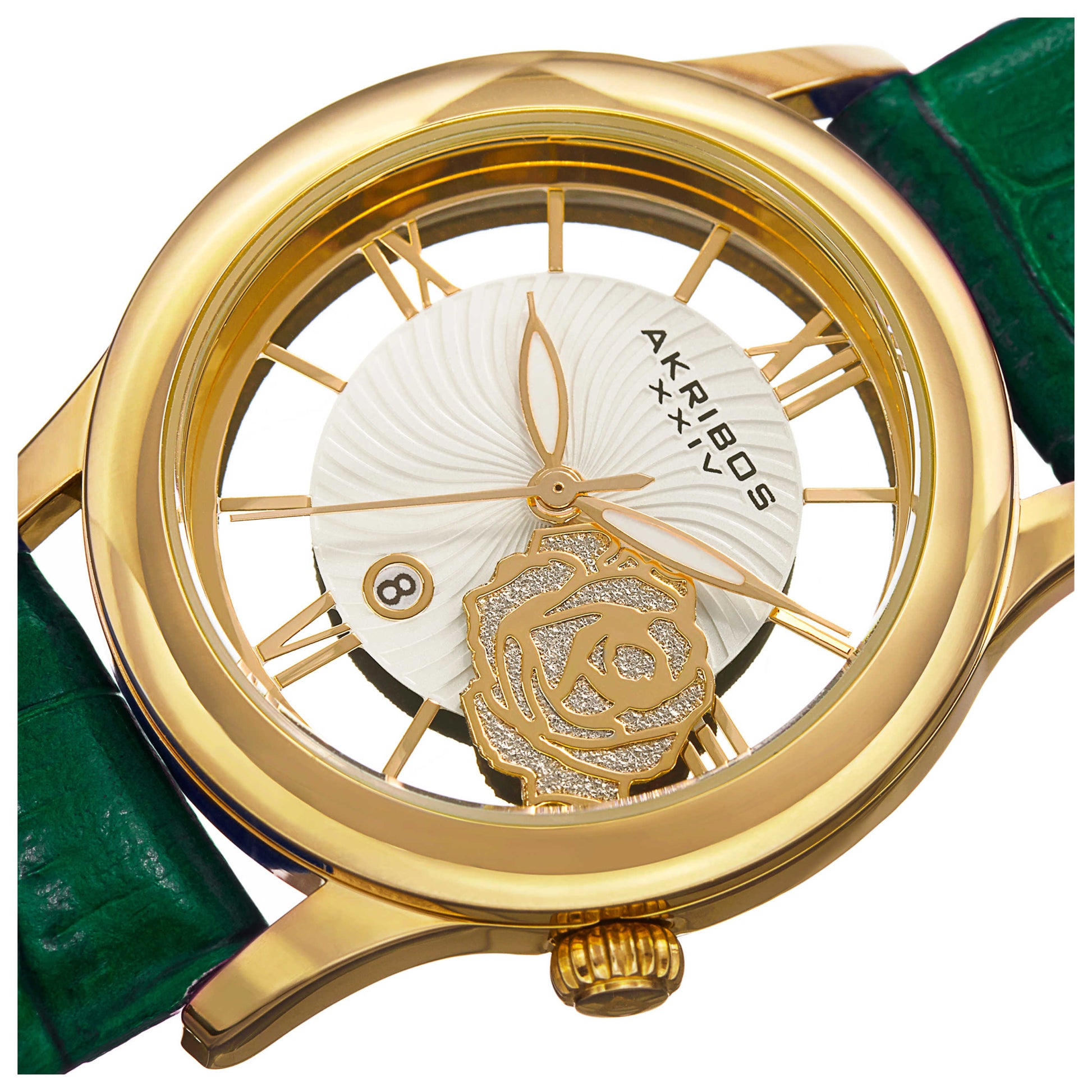 Akribos Xxiv Women's Quartz Watch AK837GN - Image #5