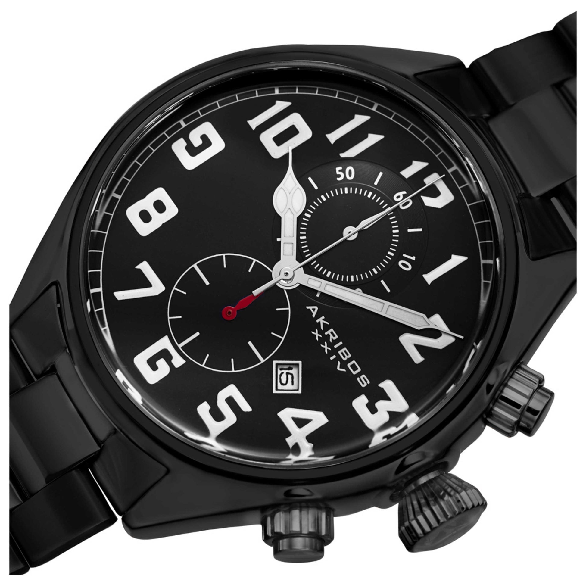 Akribos Xxiv Men's Quartz Watch AK853BK - Image #5