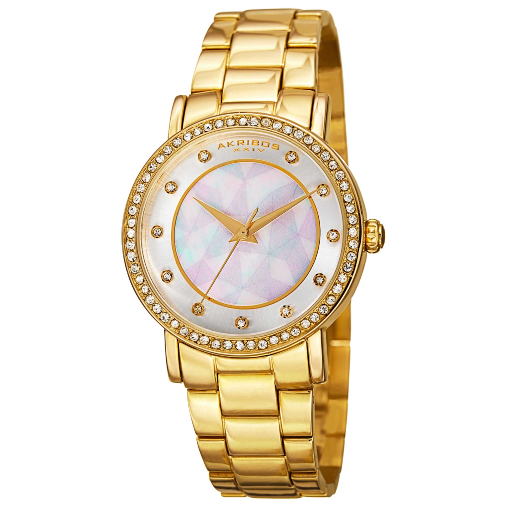 Front view of Akribos Xxiv Classic Women's Quartz Watch AK880YG
