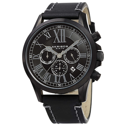 Front view of Akribos Xxiv Classic Men's Quartz Watch AK897BK