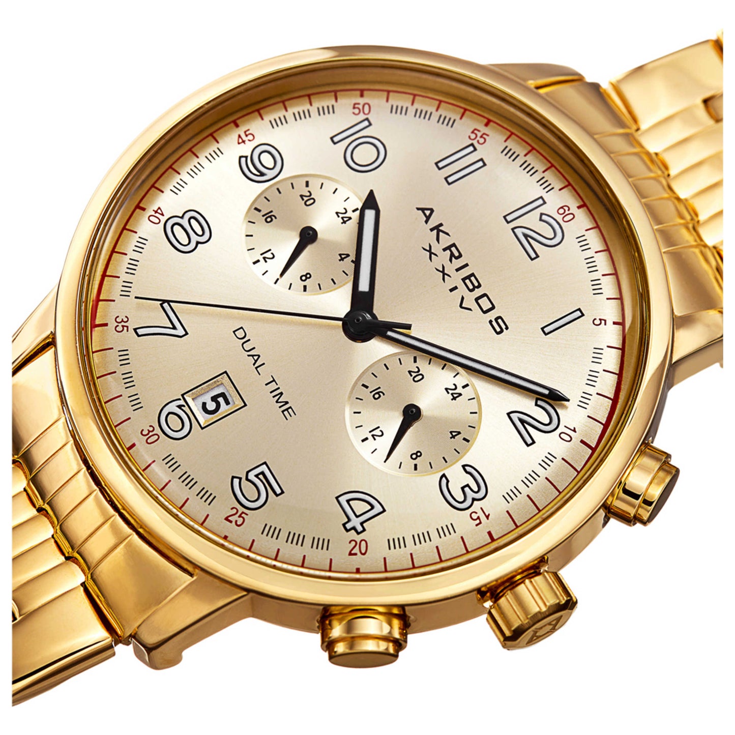 Akribos Xxiv Classic Men's Quartz Watch AK942YG - Image #5