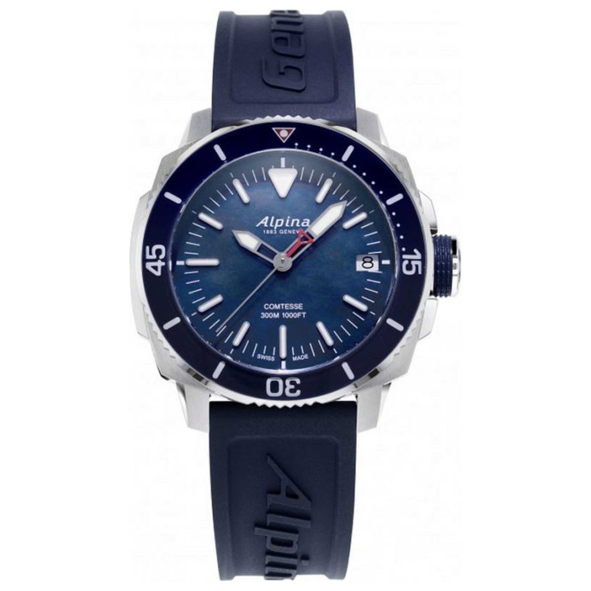 Front view of Alpina Seastrong Women's Quartz Watch AL-240MPN2VC6