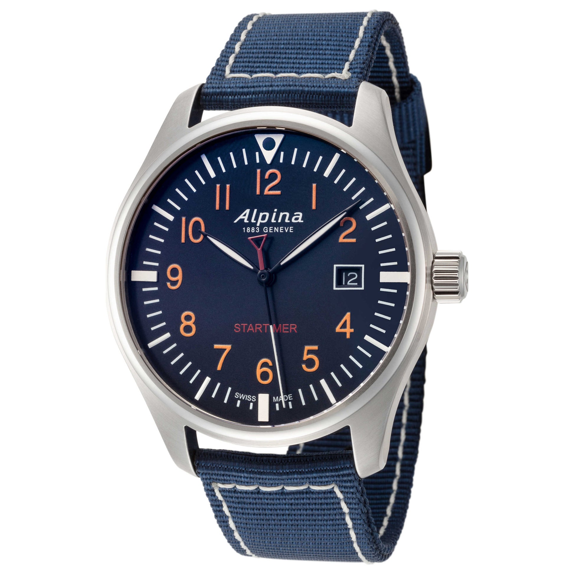 Front view of Alpina Startimer Pilot Men's Quartz Watch AL-240N4S6
