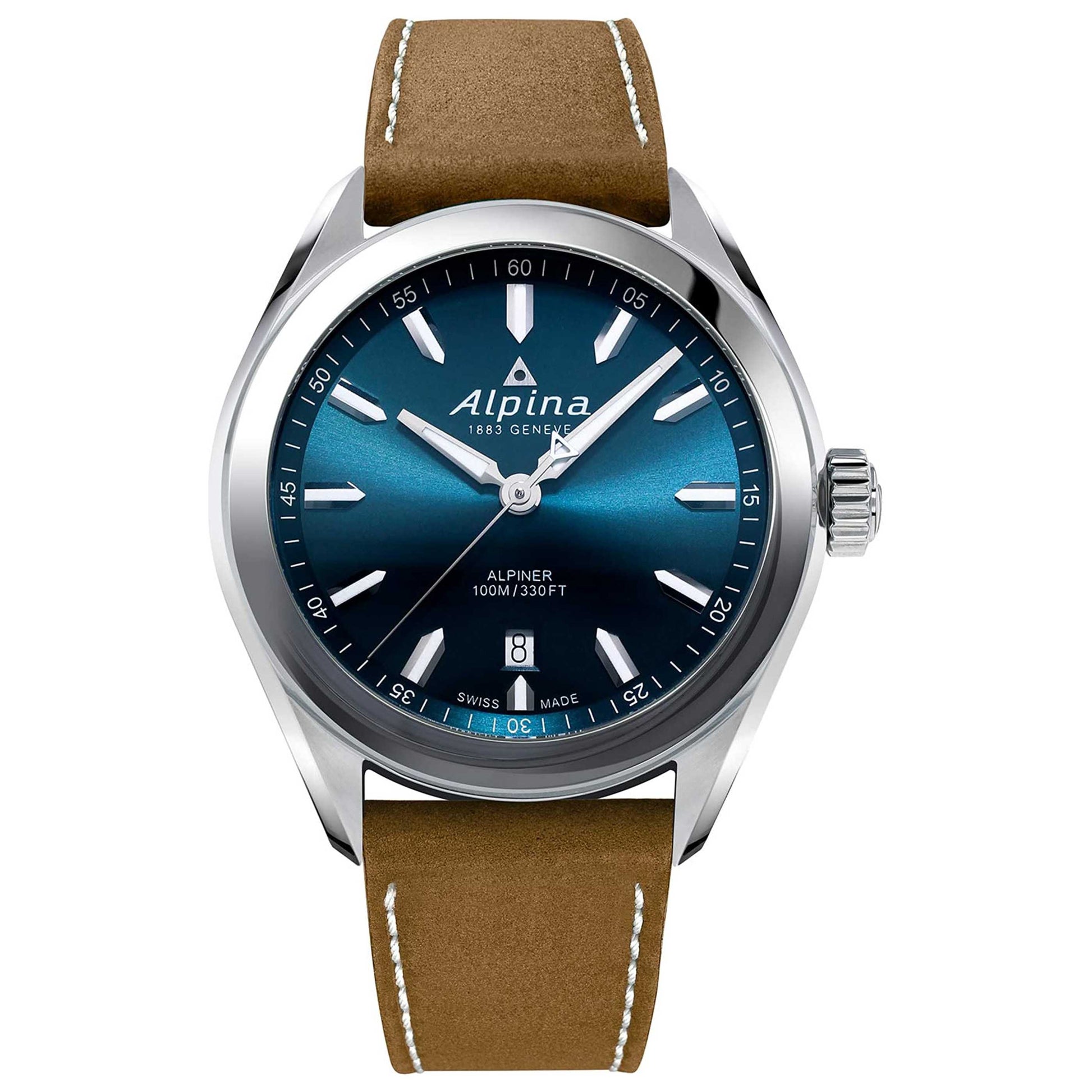 Front view of Alpina Alpiner Men's Quartz Watch AL-240NS4E6