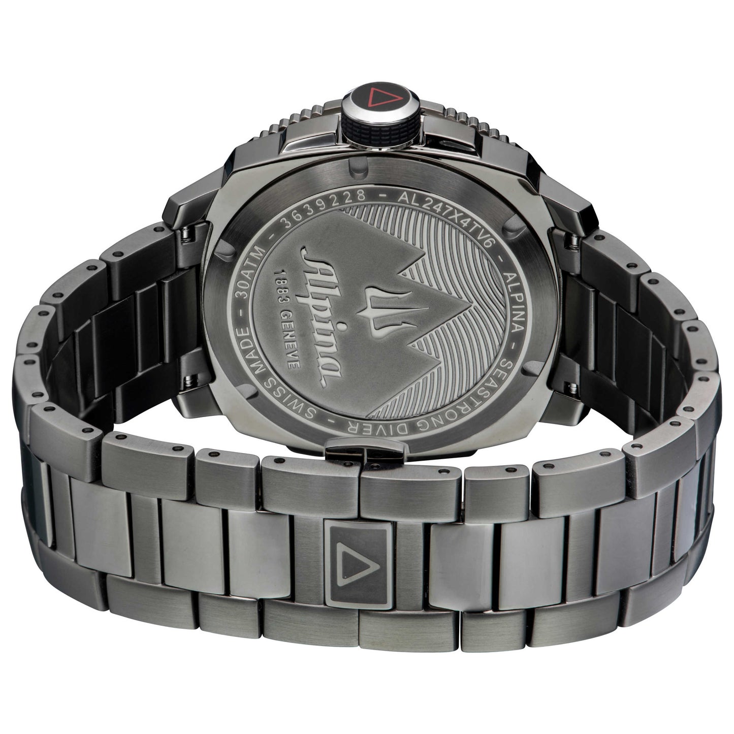 Alpina Seastrong Diver GMT Men's Quartz Watch AL-247LGG4TV6B - Image #3