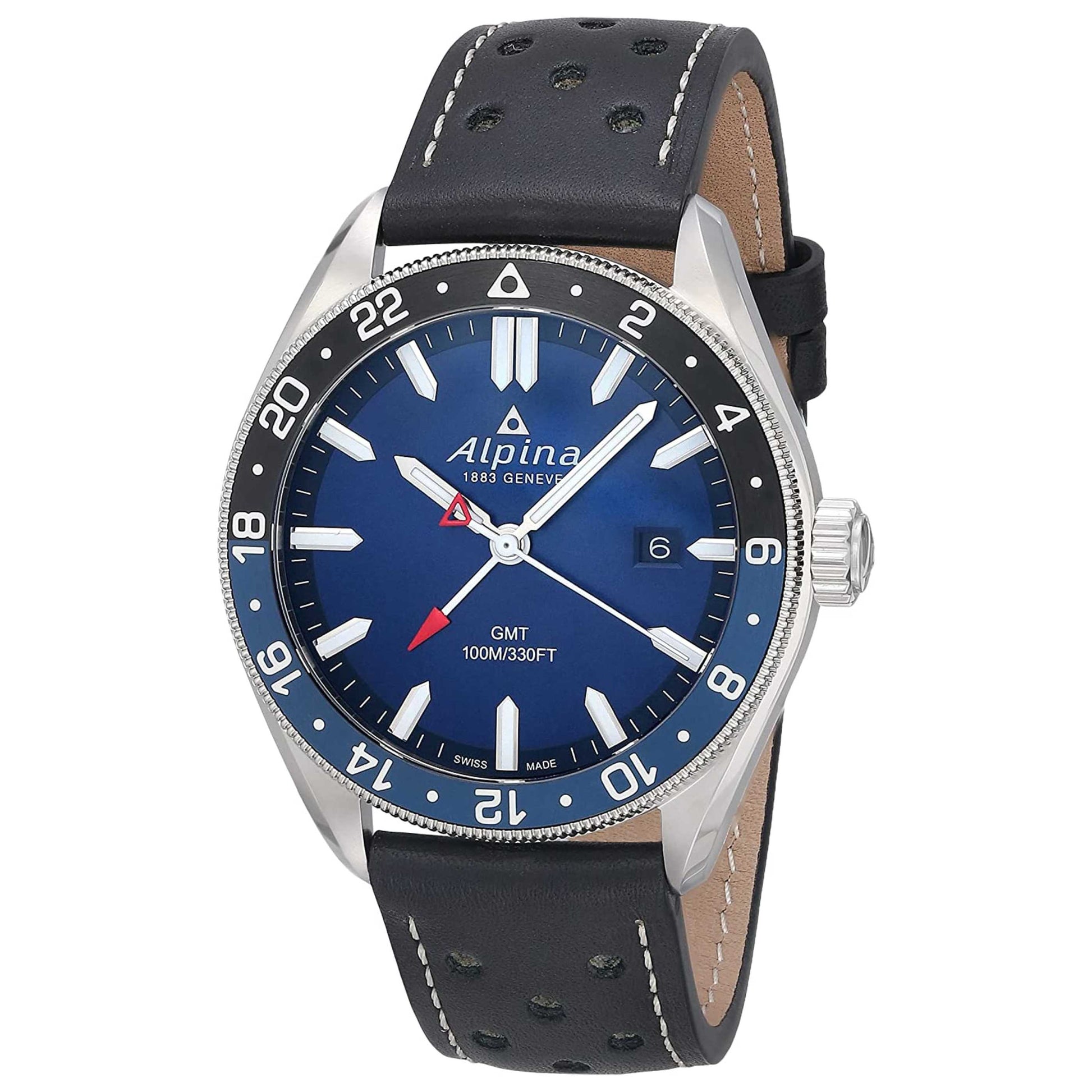 Front view of Alpina Alpiner Men's Quartz Watch AL-247NB4E6