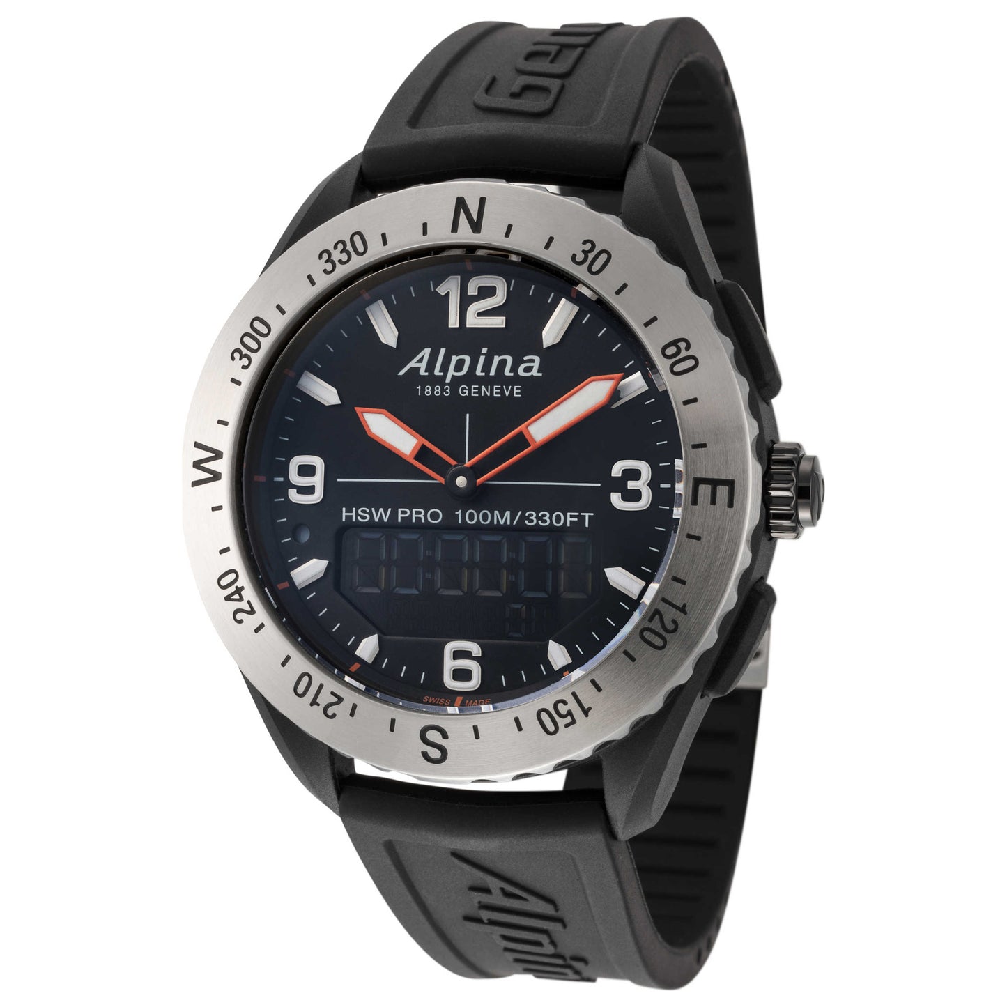 Front view of Alpina AlpinerX Men's Quartz Watch AL-283LBBO5SAQ6