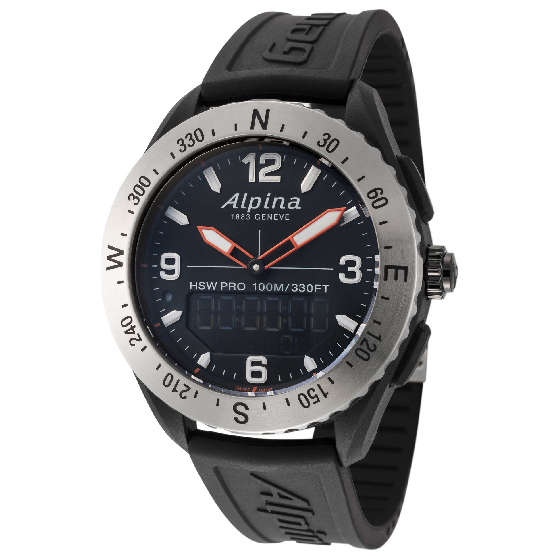 Front view of Alpina AlpinerX Men's Quartz Watch AL-283LBBO5SAQ6