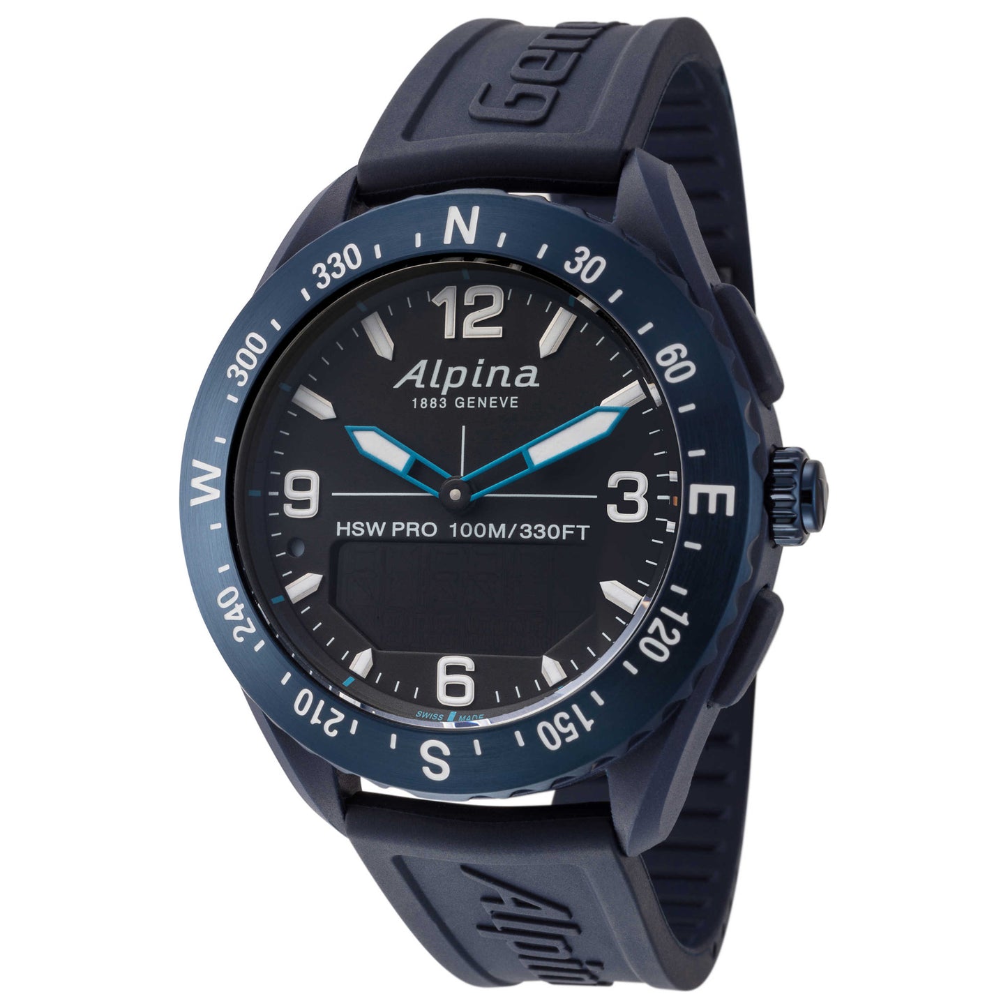 Front view of Alpina AlpinerX Men's Quartz Watch AL-283LBN5NAQ6