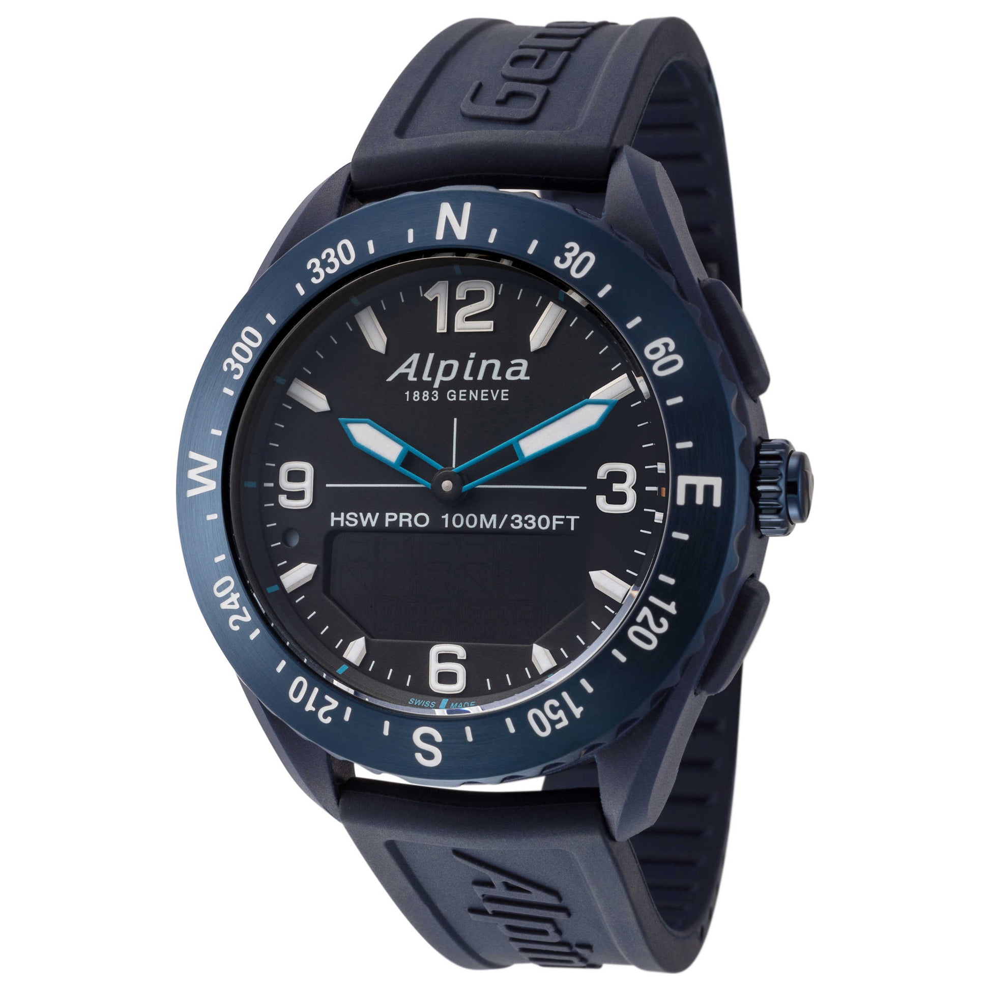 Front view of Alpina AlpinerX Men's Quartz Watch AL-283LBN5NAQ6