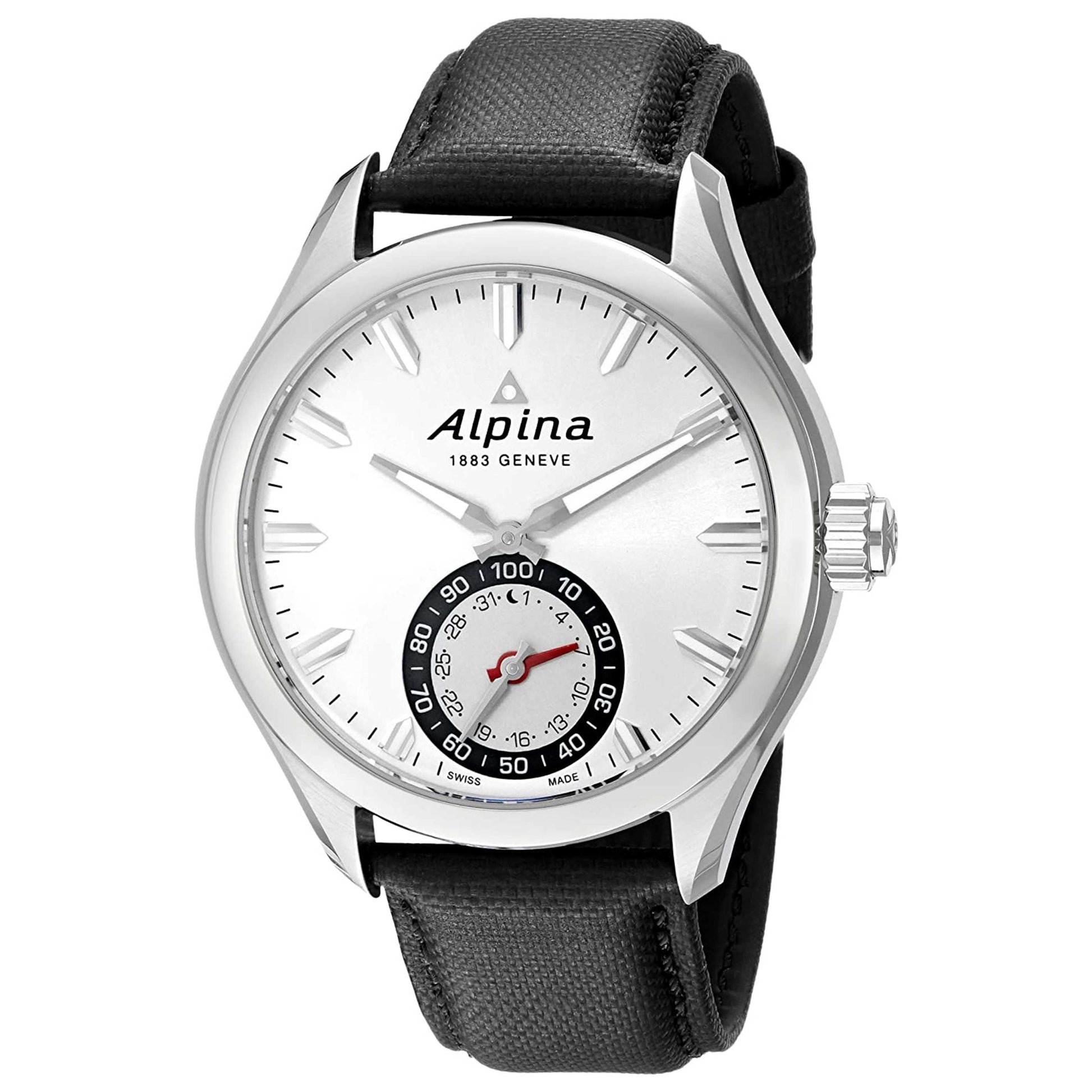 Front view of Alpina Horological Men's Quartz Smartwatch AL-285S5AQ6