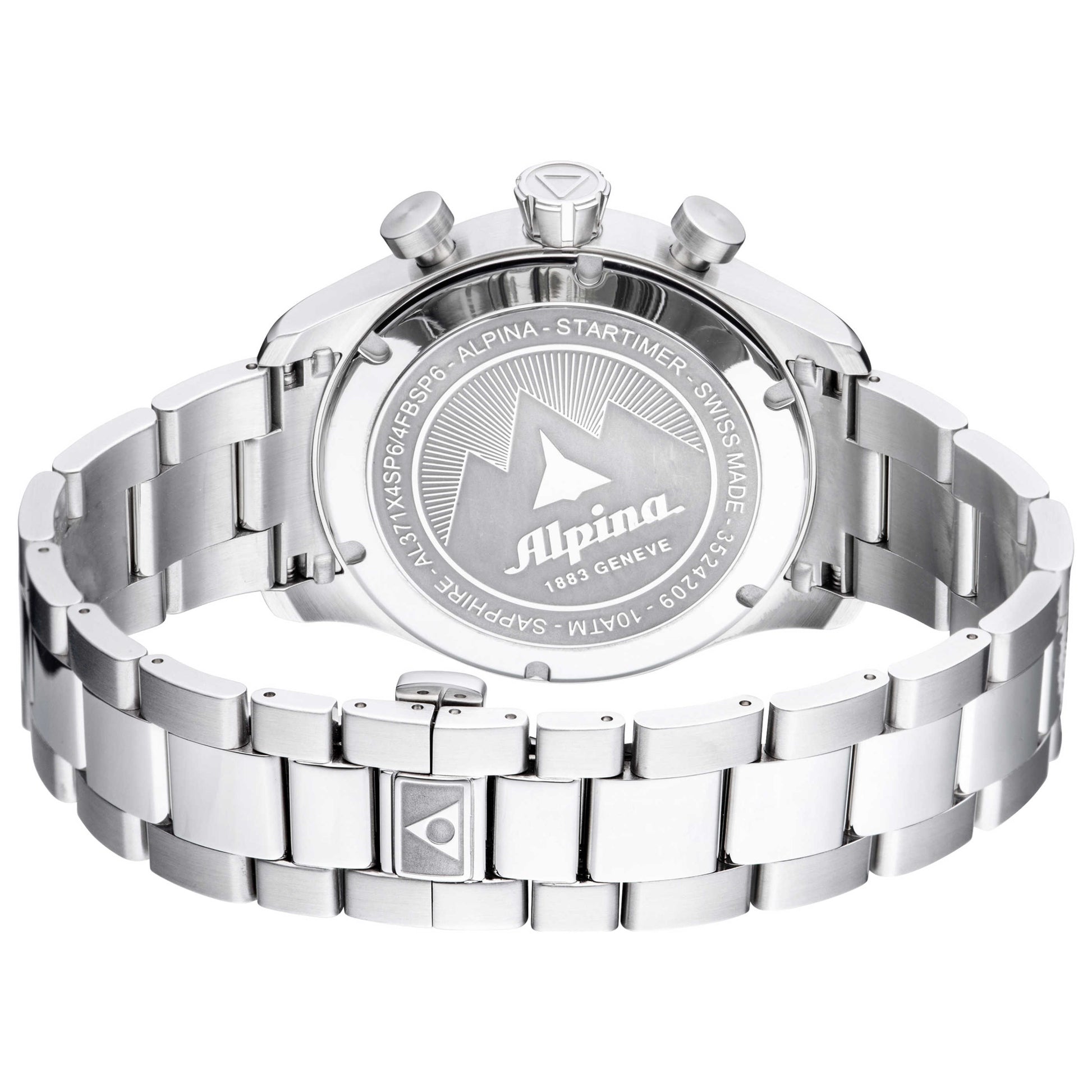 Left view of Alpina Startimer Pilot Men's Quartz Watch AL-371BG4S6B