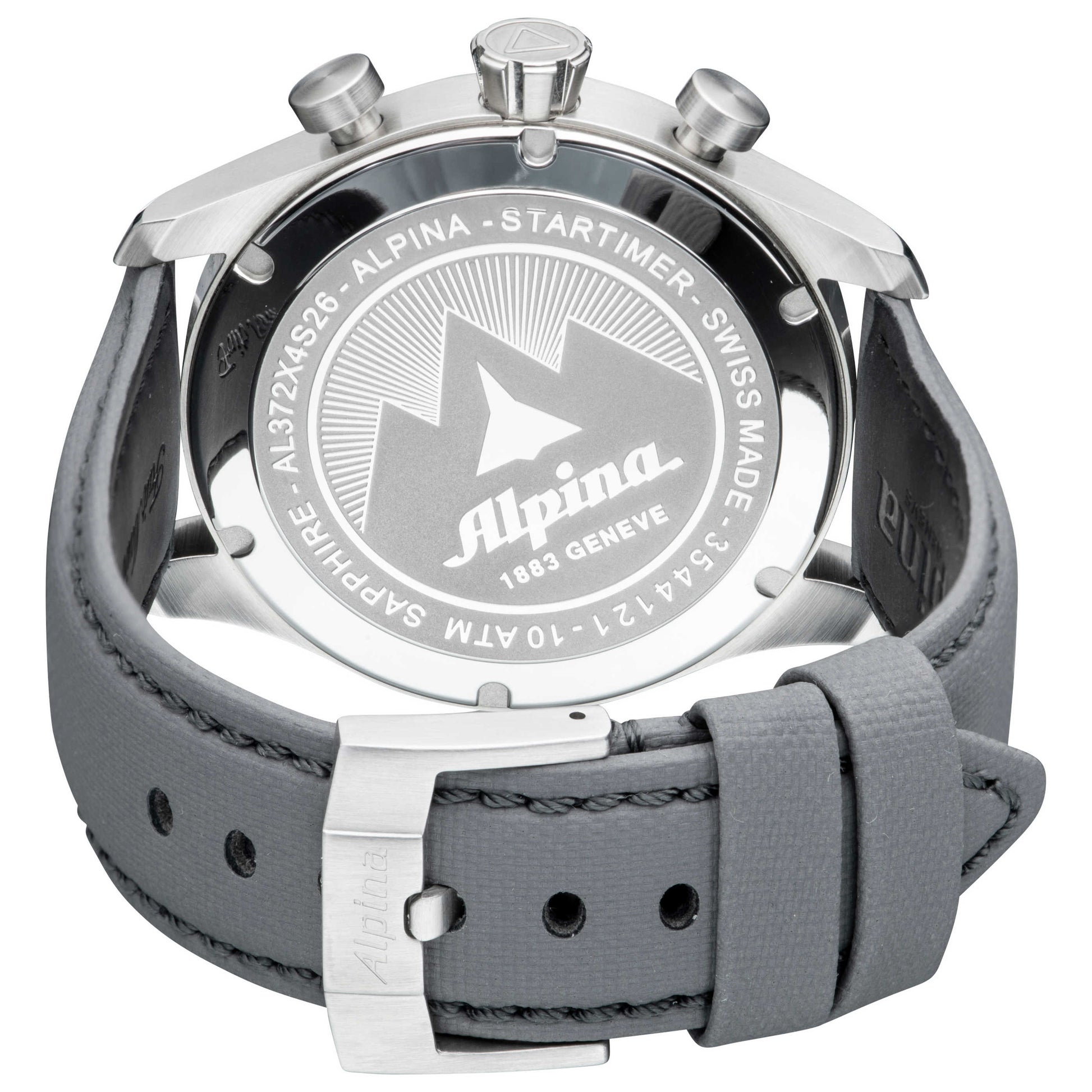 Left view of Alpina Startimer Pilot Men's Quartz Watch AL-372B4S6