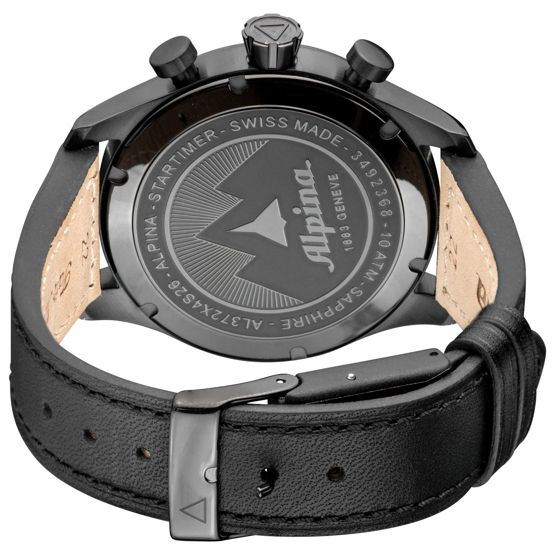 Left view of Alpina Startimer Pilot Men's Quartz Watch AL-372BB4FBS6