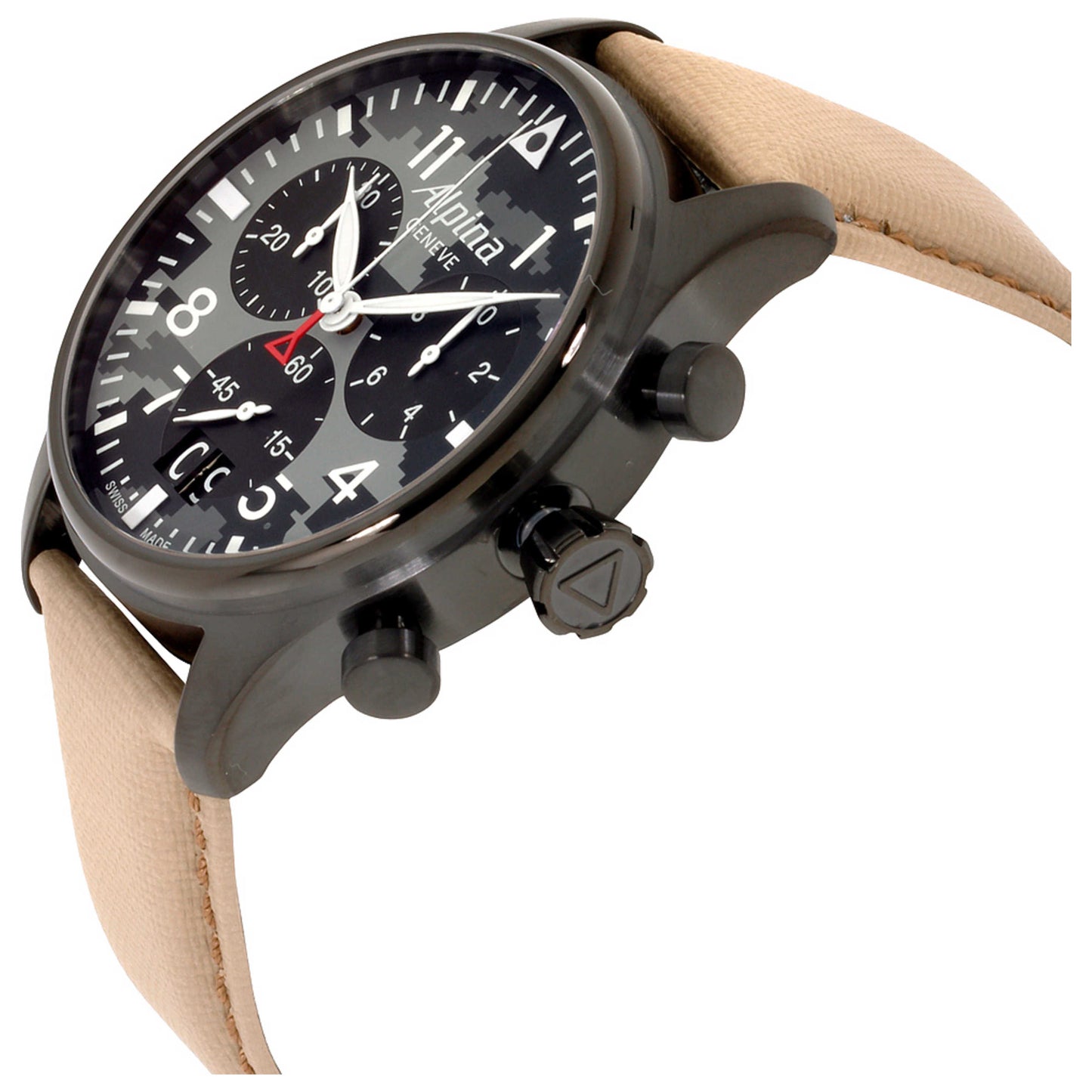 Back view of Alpina Startimer Men's Quartz Watch AL-372BGMLY4FBS6