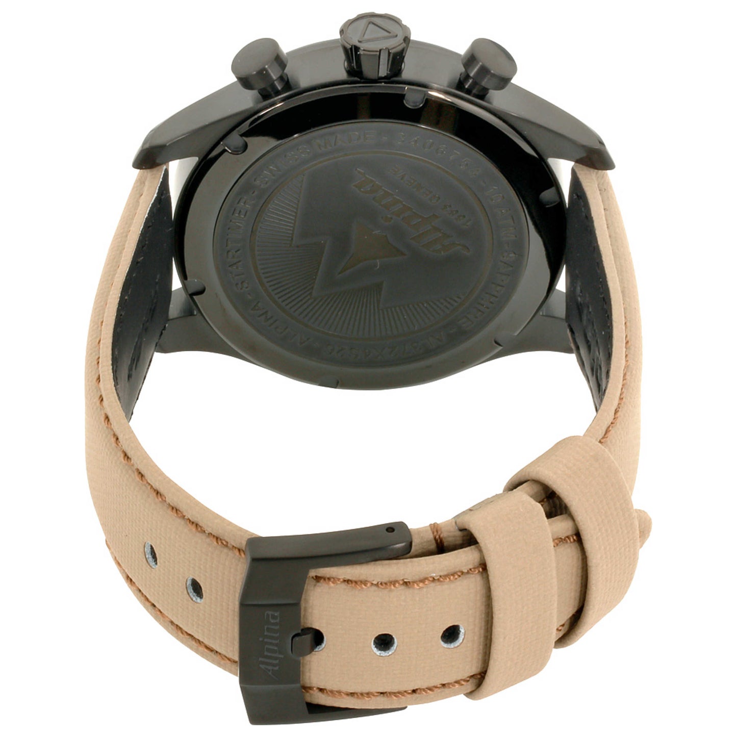 Left view of Alpina Startimer Men's Quartz Watch AL-372BGMLY4FBS6