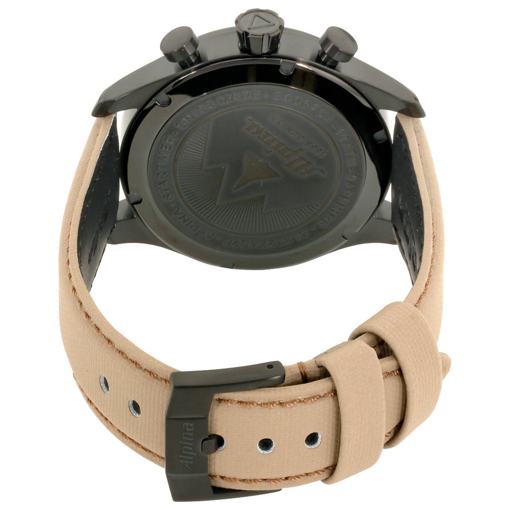 Left view of Alpina Startimer Men's Quartz Watch AL-372BGMLY4FBS6