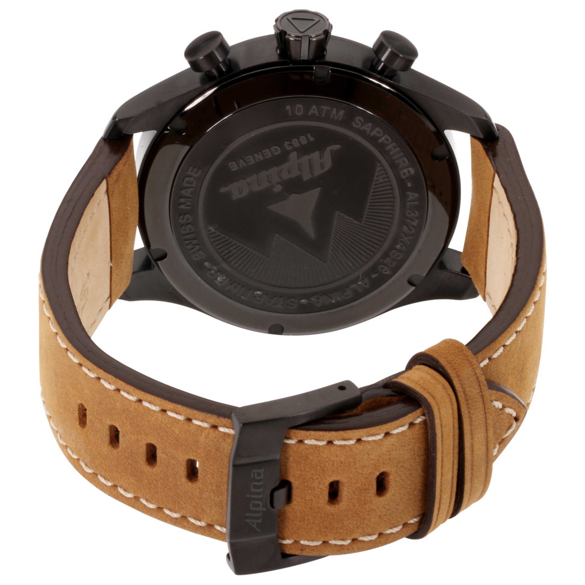 Left view of Alpina Startimer Pilot Men's Quartz Watch AL-372GR4FBS6