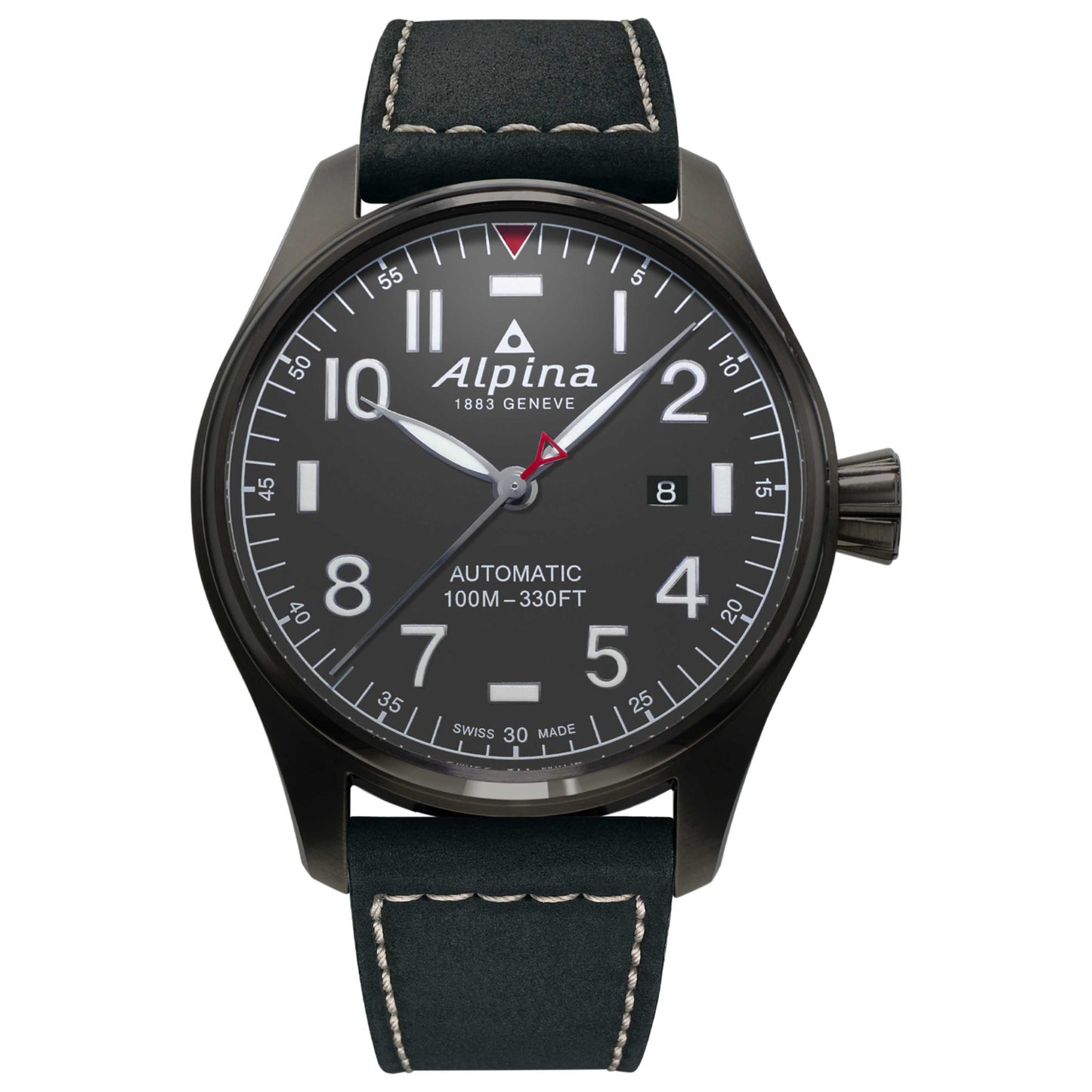Front view of Alpina Startimer Pilot Men's Automatic Watch AL-525G3TS6