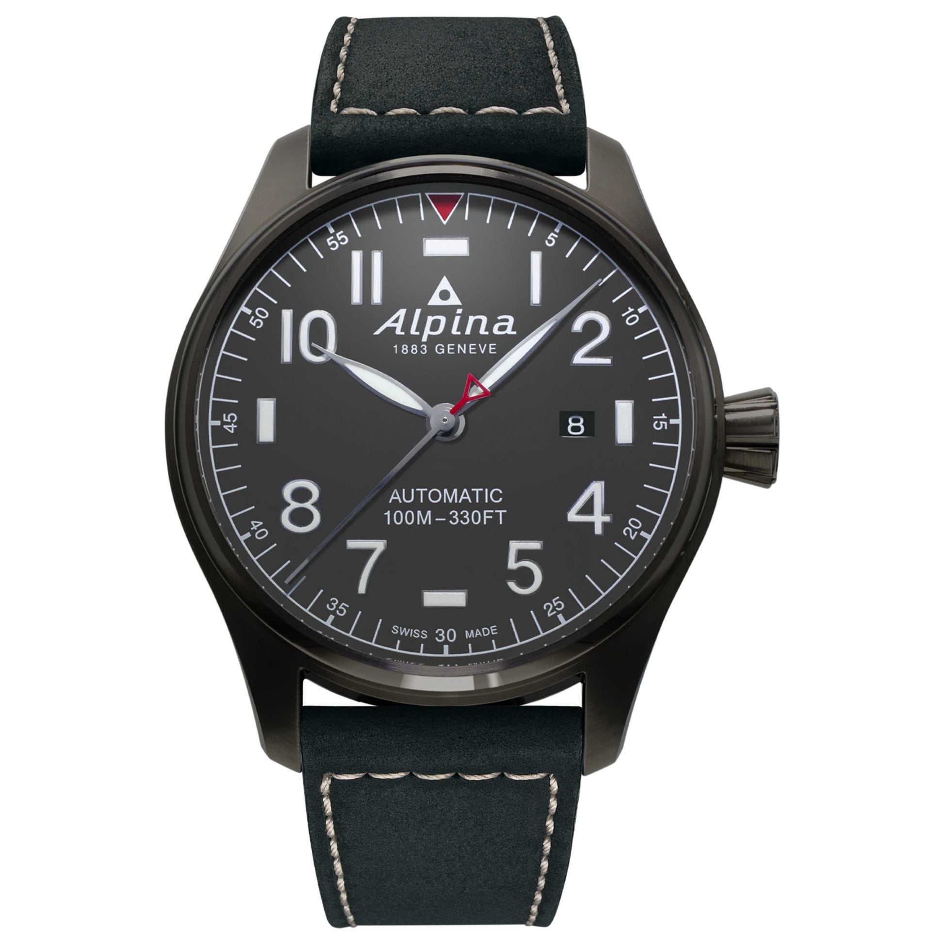 Front view of Alpina Startimer Pilot Men's Automatic Watch AL-525G3TS6