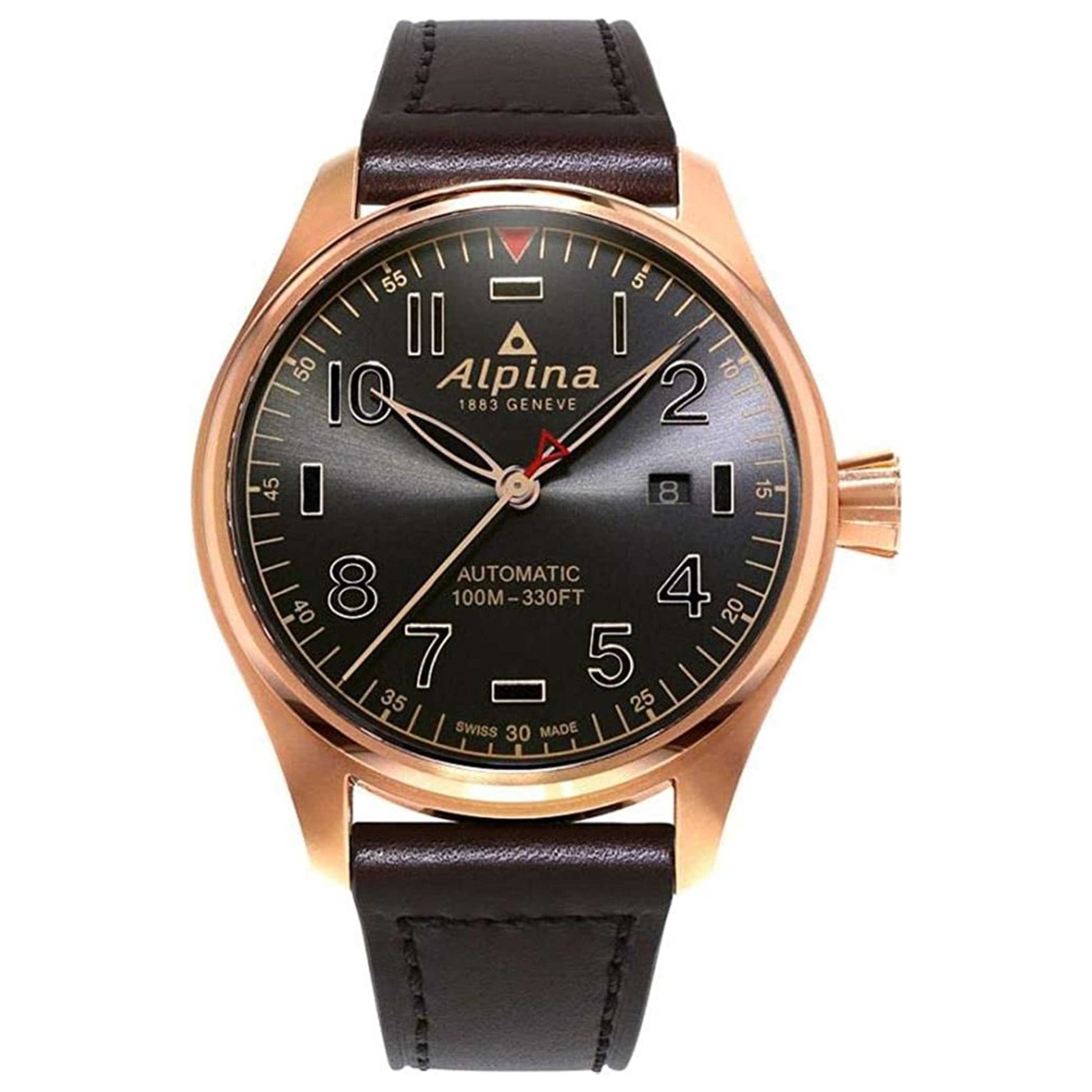 Front view of Alpina Startimer Pilot Men's Automatic Watch AL-525GG4S4